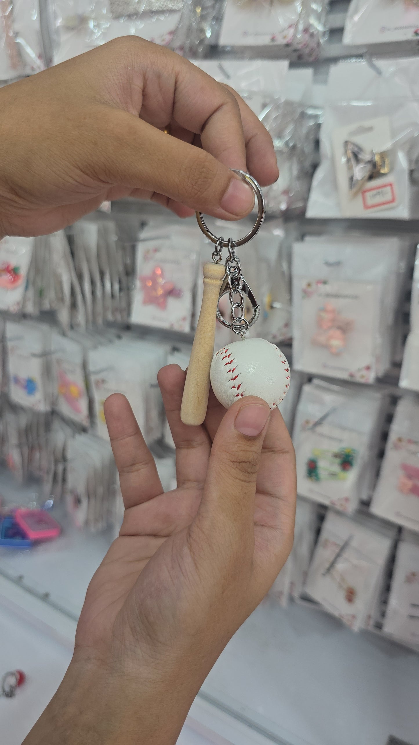 Baseball keychain