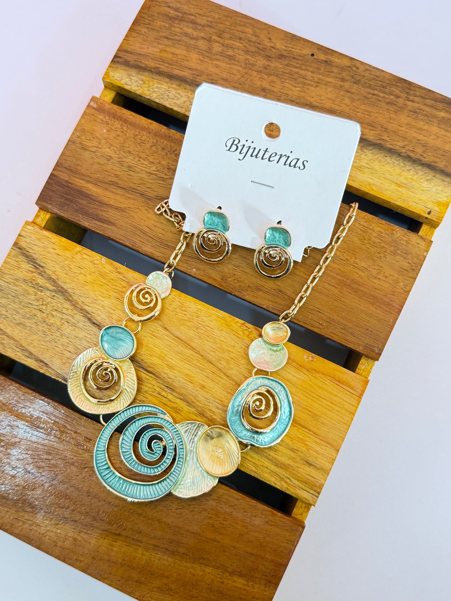 spiral jewellery set