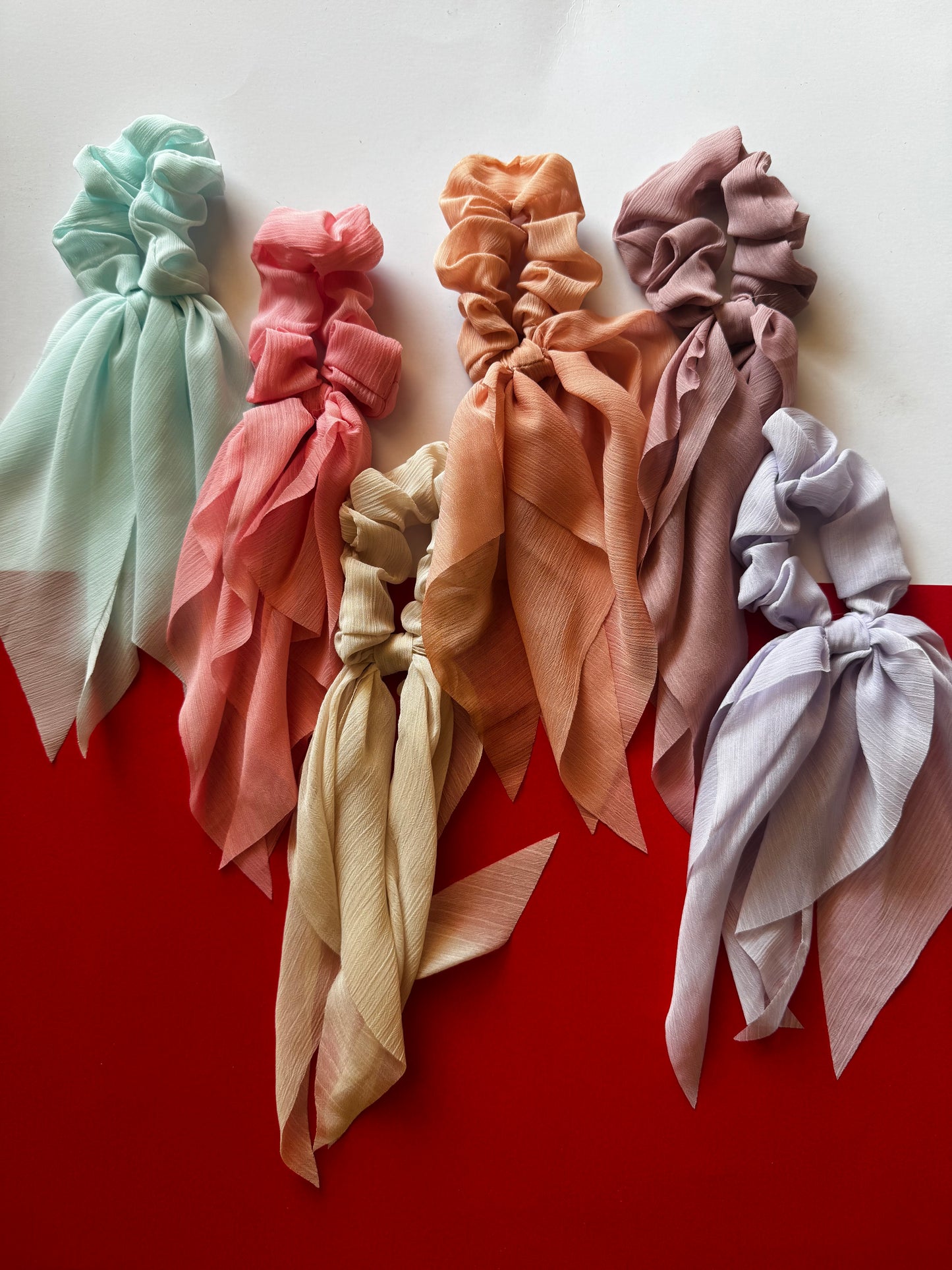 Soft tail scrunchies