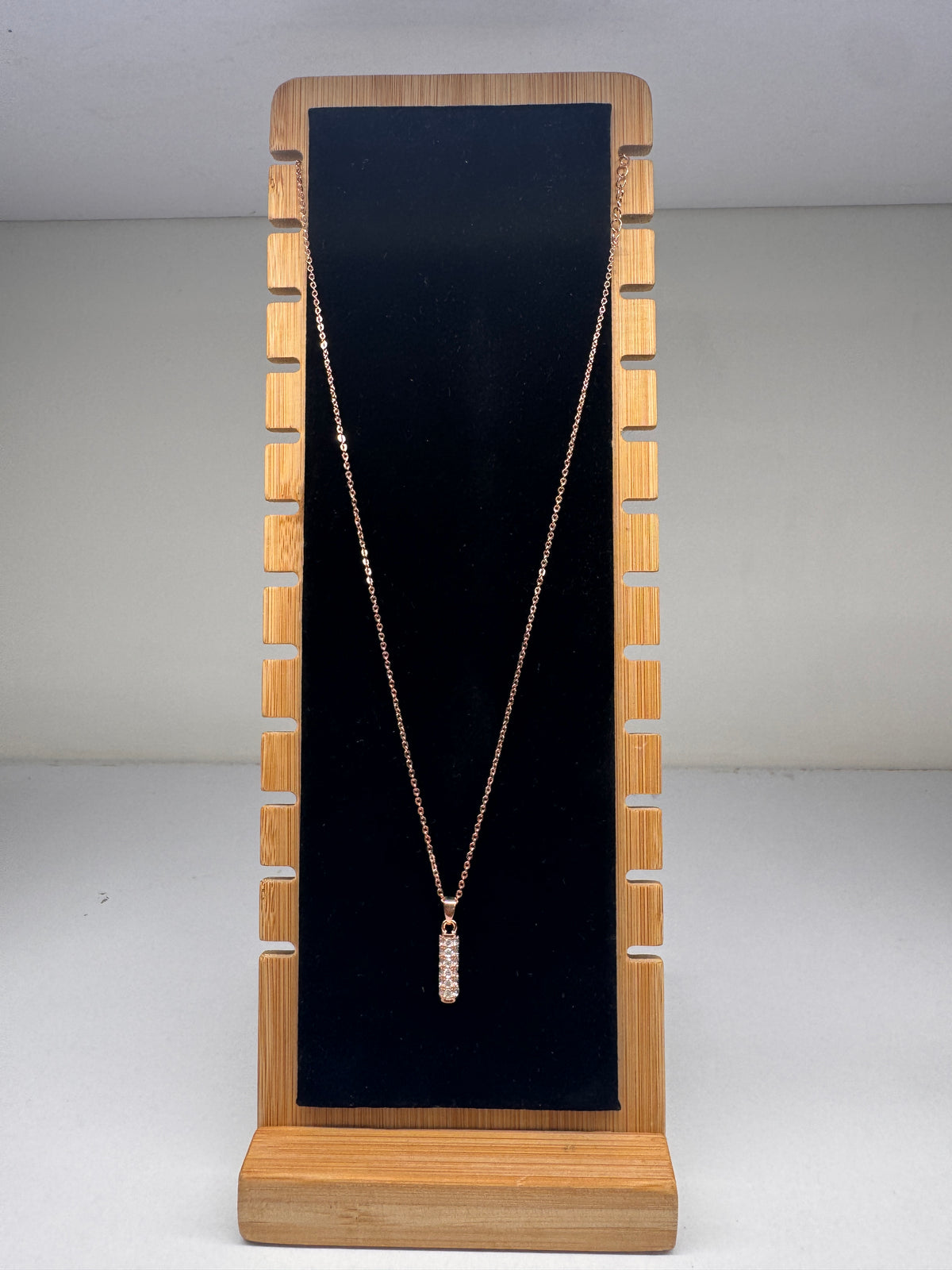 Cylinder pendant necklace