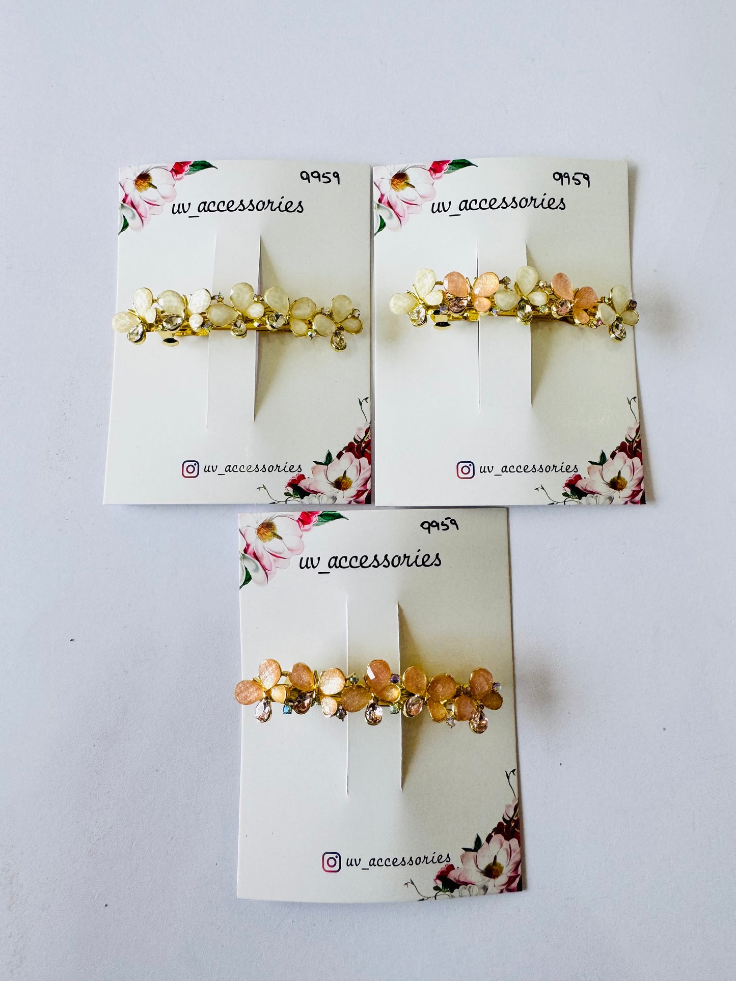 Butterfly barrette clips