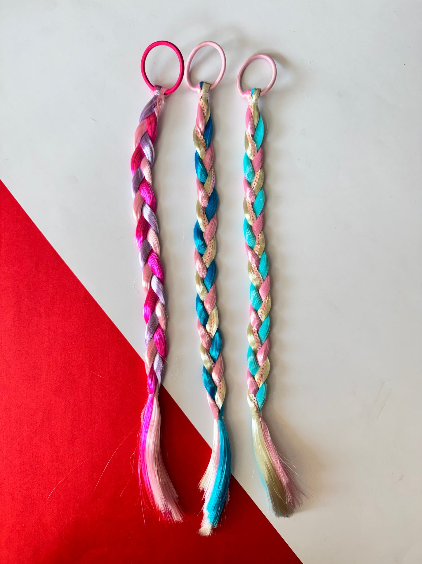 Mermaid long hair braid bands