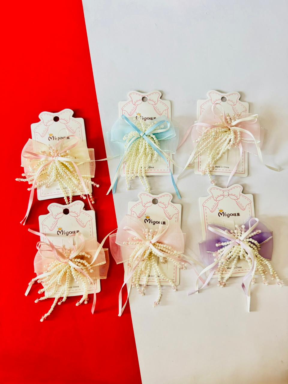 Exclusive bow clips jumbo