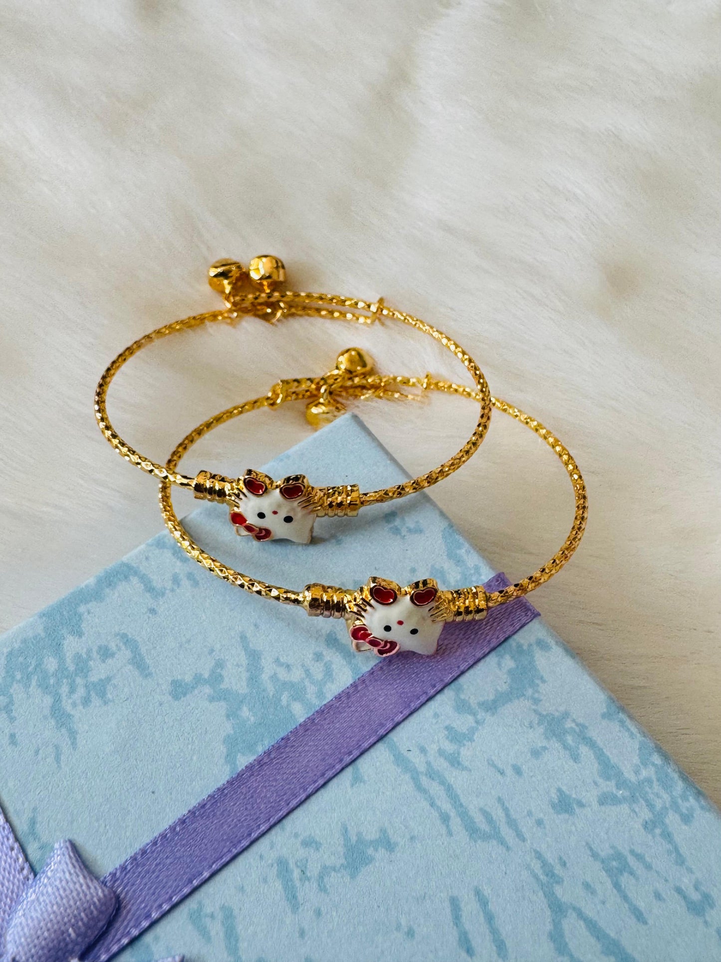 Bow kitty kids kada set