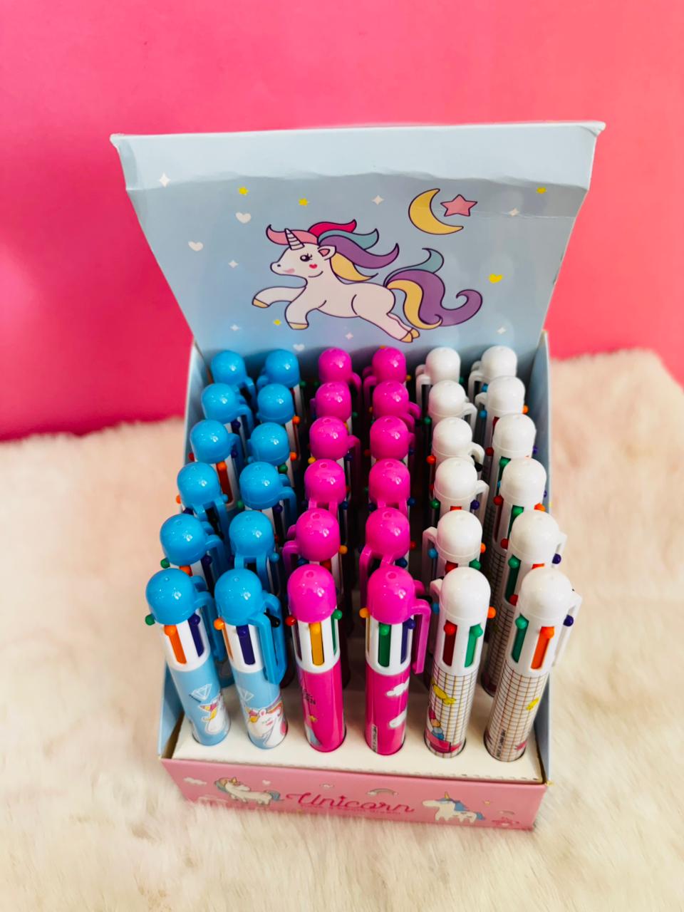 Unicorn multicoloured pen