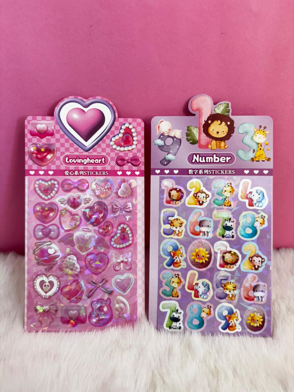 Glitter stickers