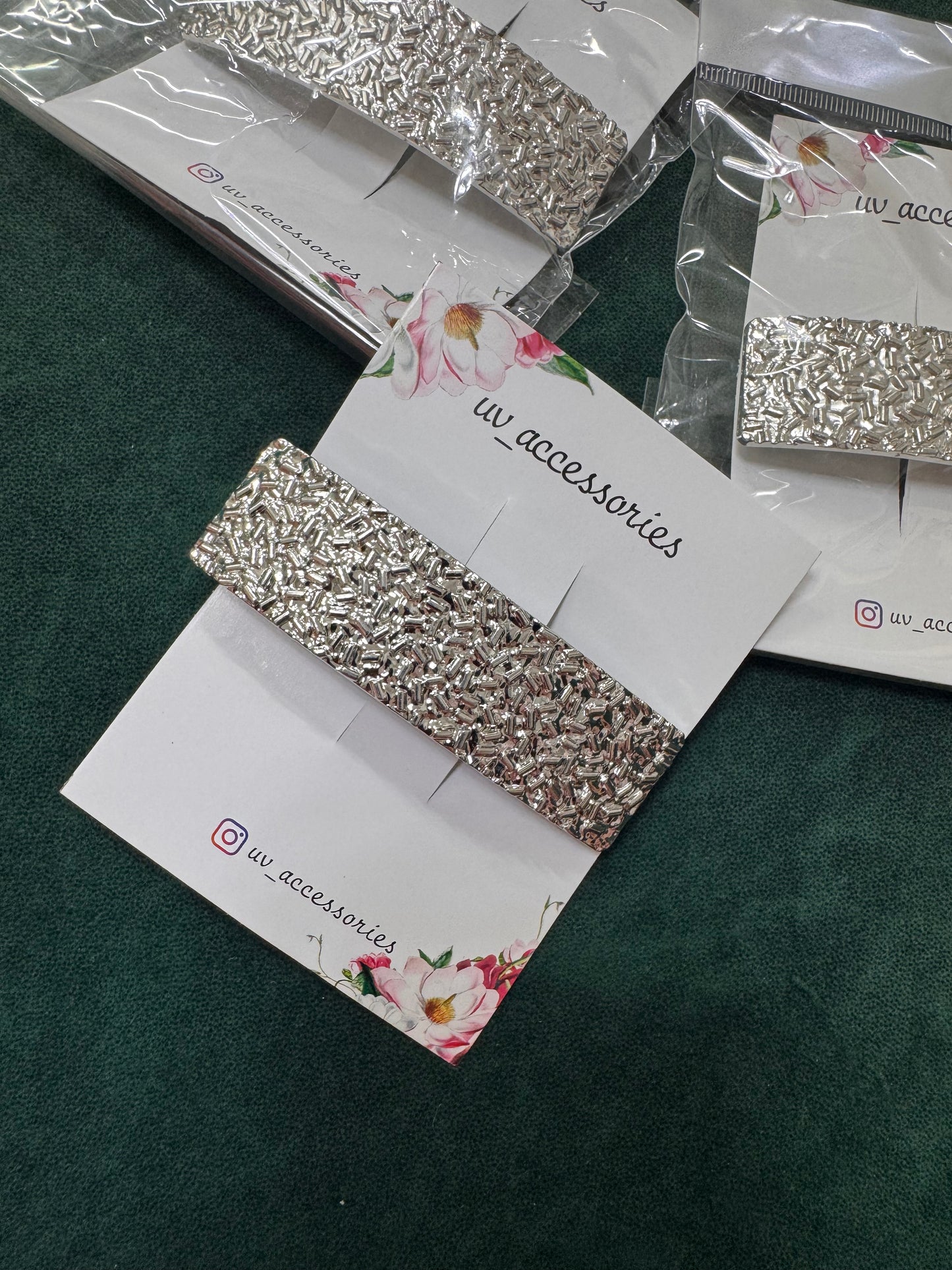 Metal barrette clips