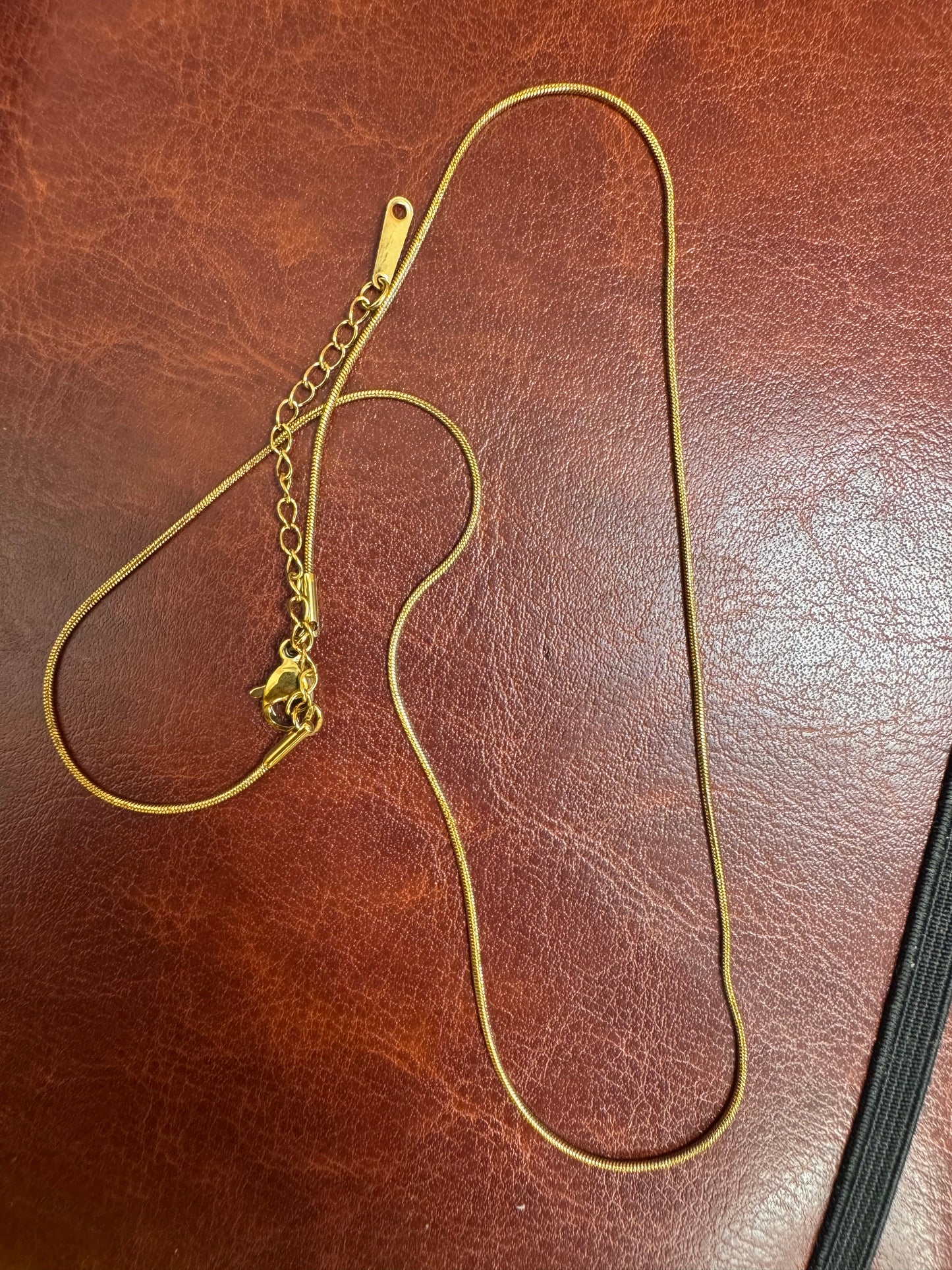 Plain anti tarnish chain