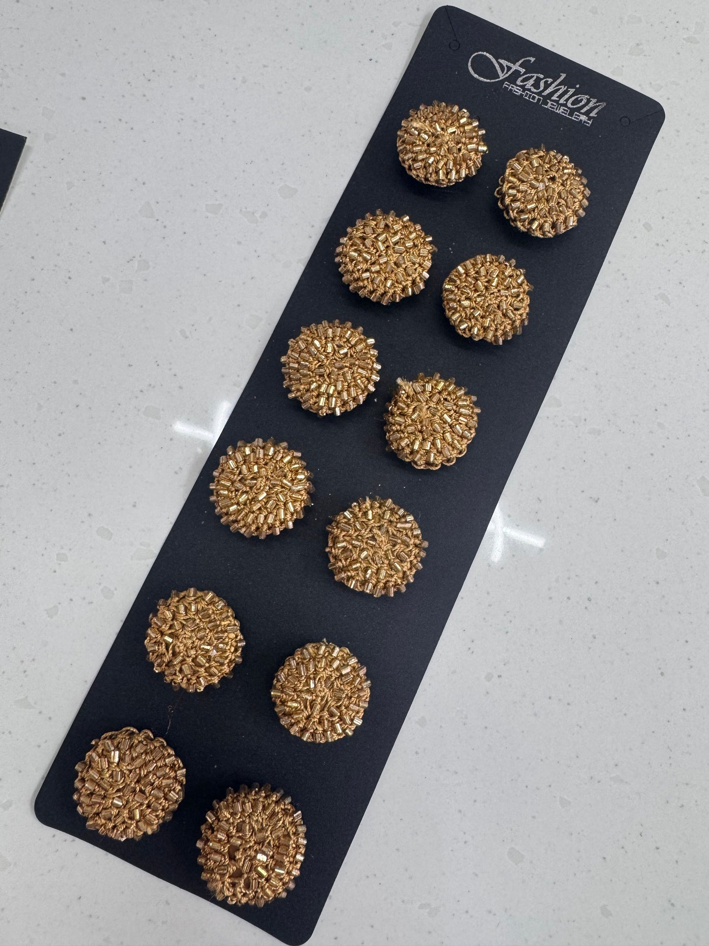Gold flower stick ons