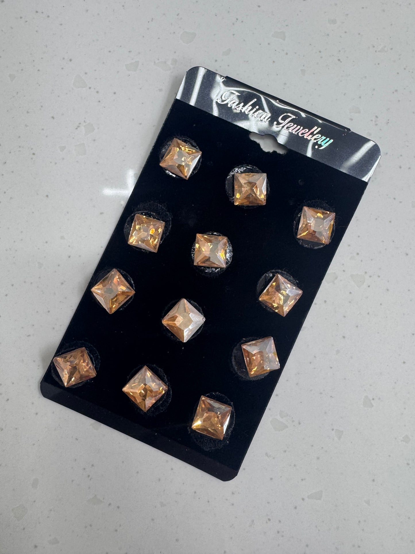 Square stick ons