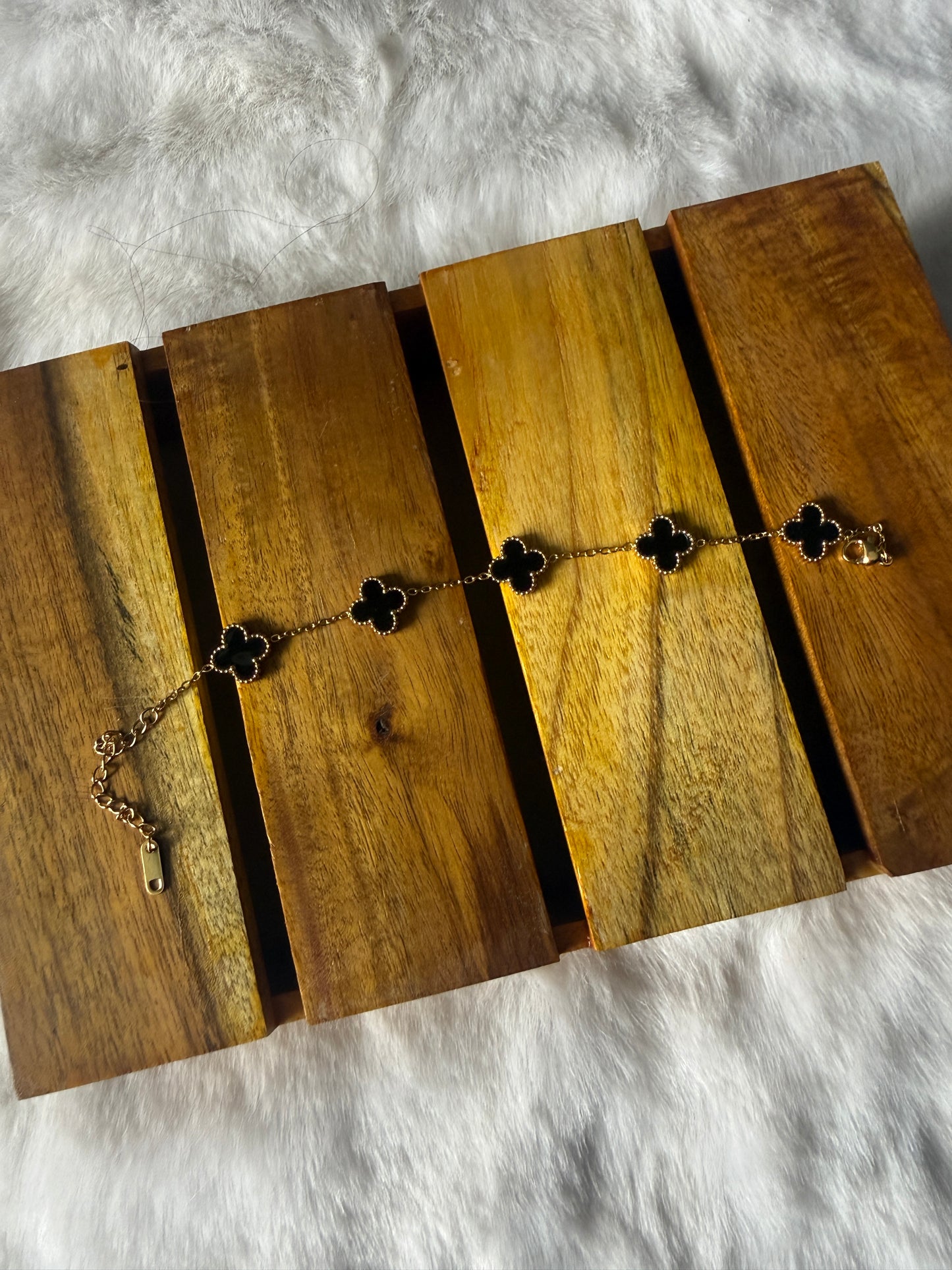 Black clover bracelet