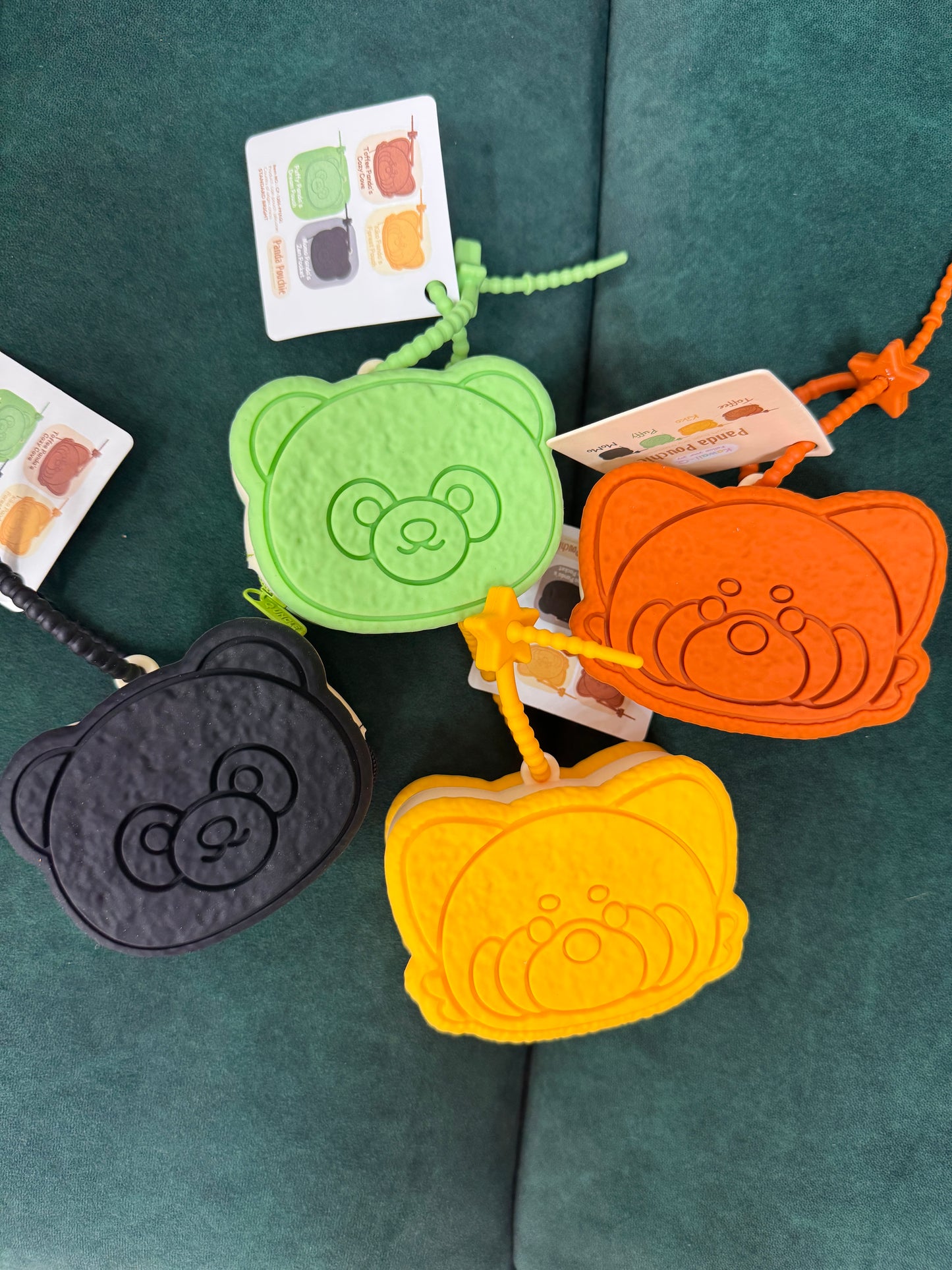 Creamy teddy coin bags