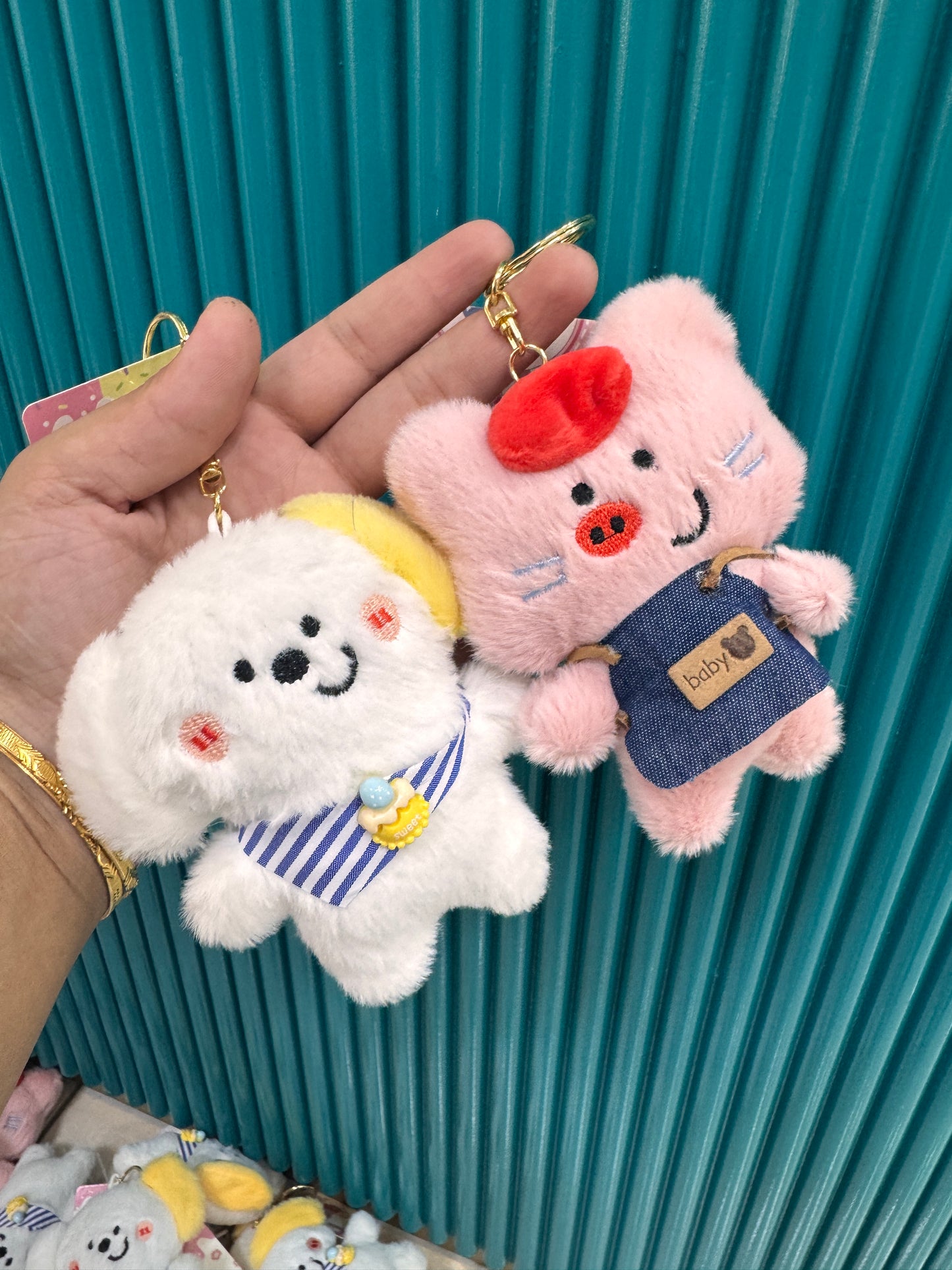 Soft toy keychain