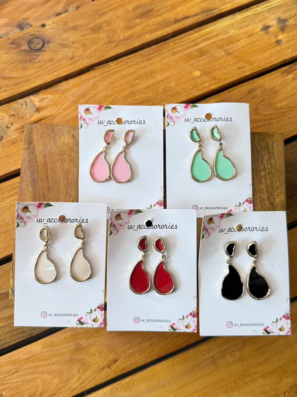 Enamel earrings