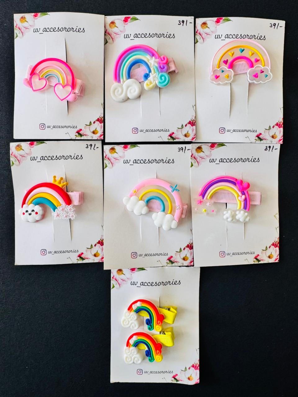Rainbow clips