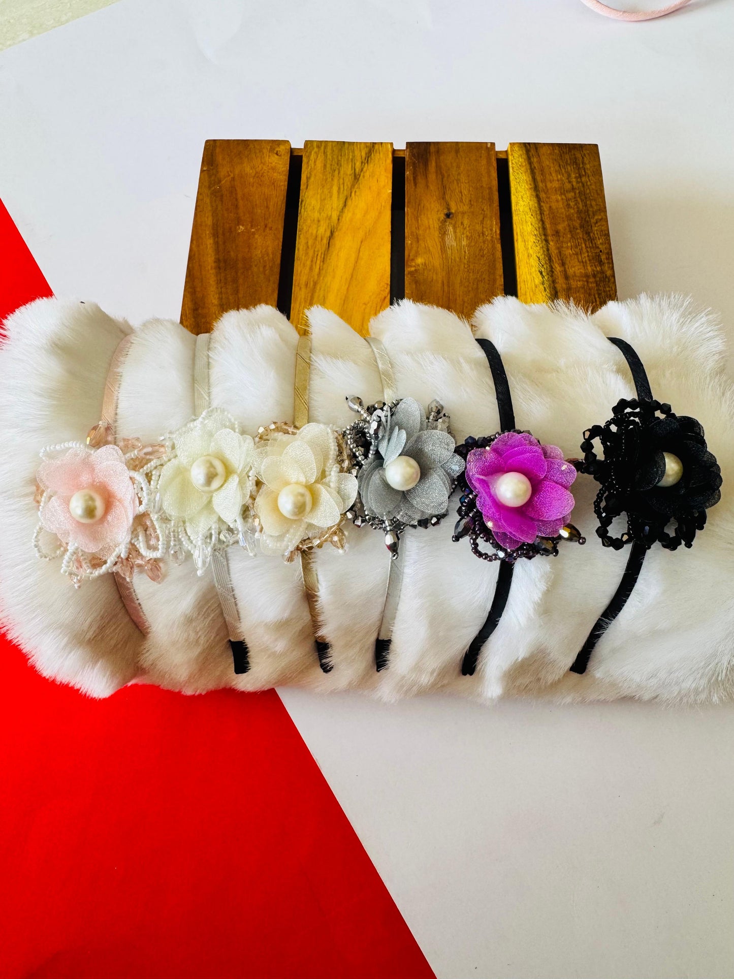 Flower stone headband
