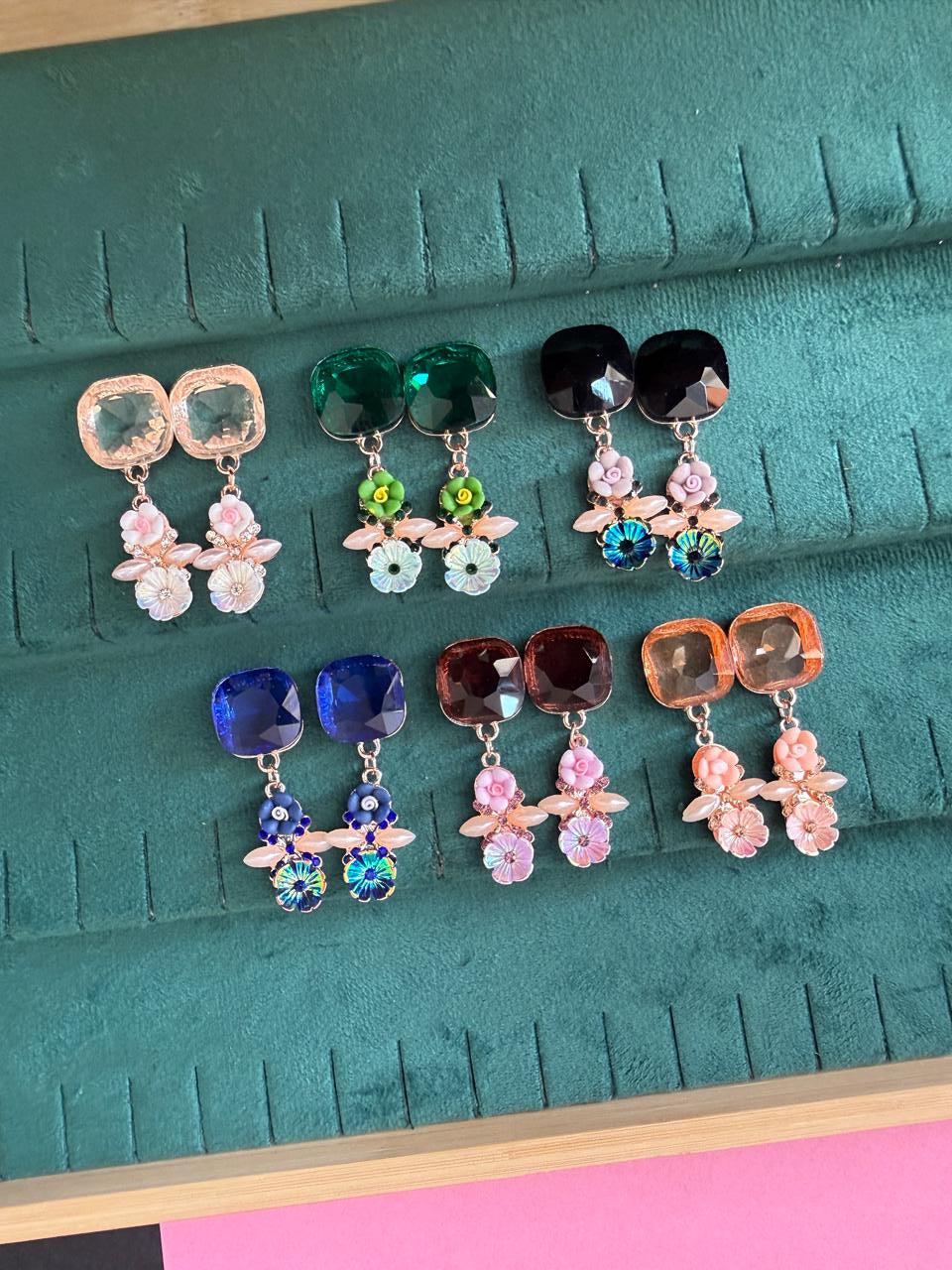 Stone flower hangings