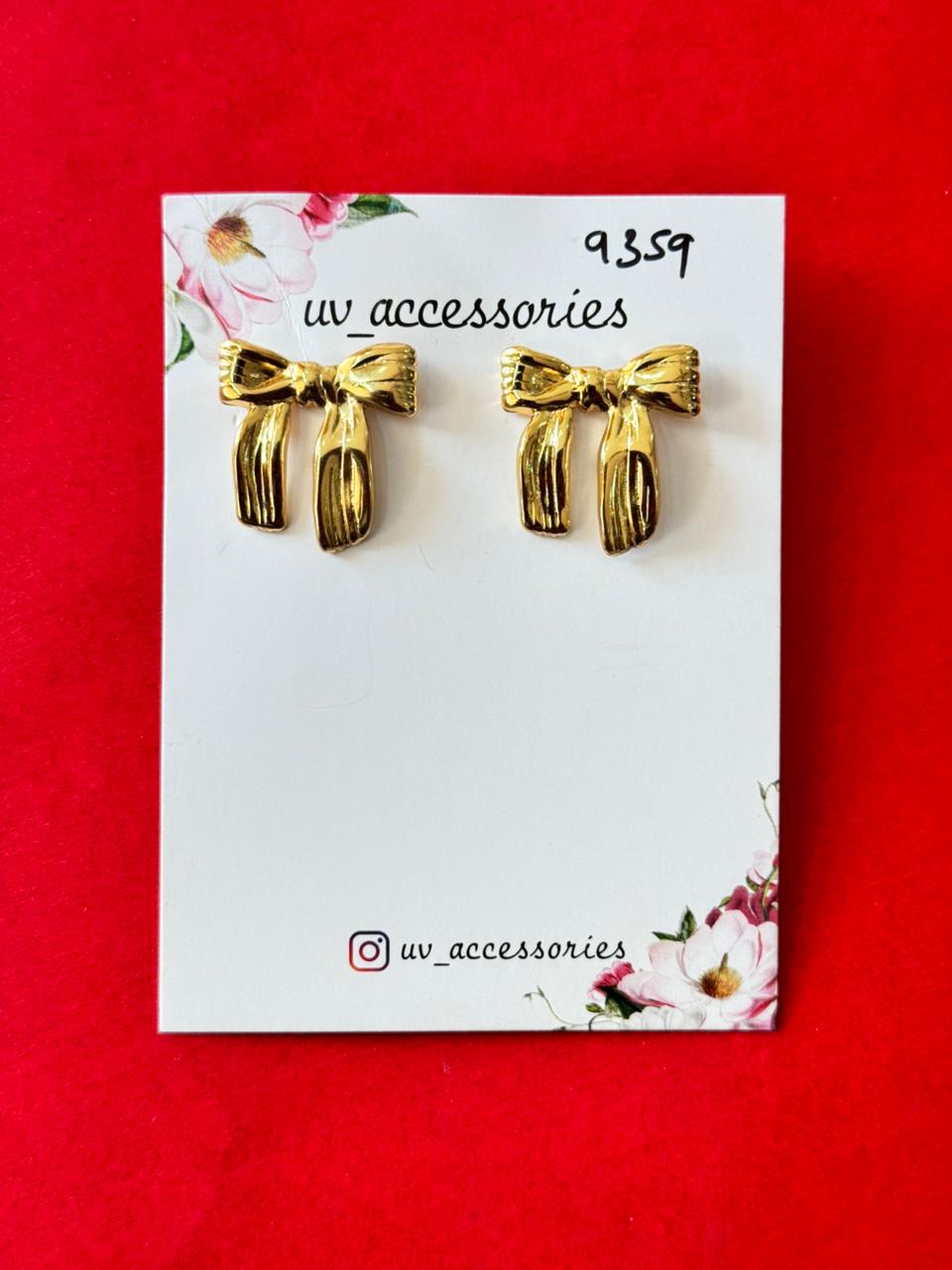Bow studs anti tarnish