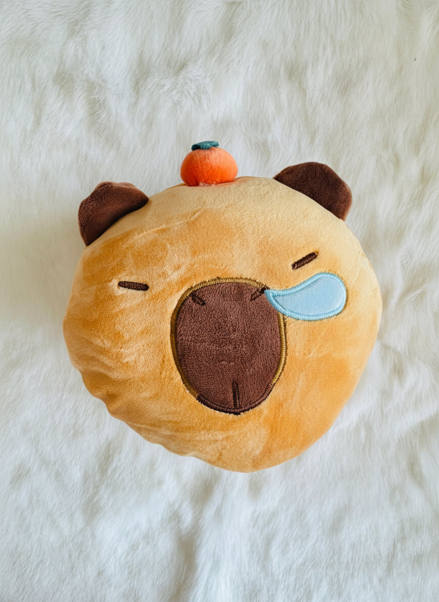 Capybara neck pillow and sleepmask