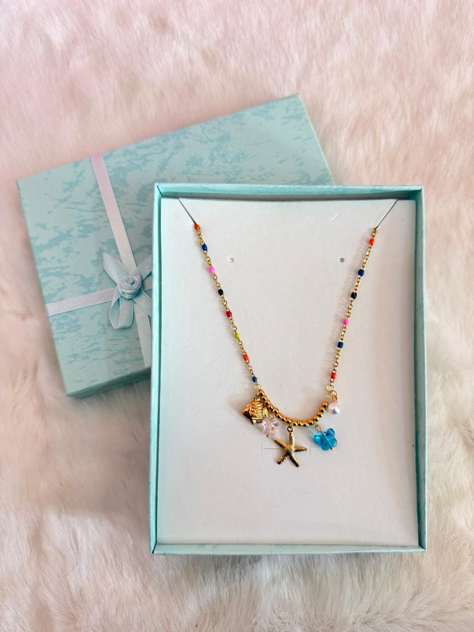 Star charms beads chain