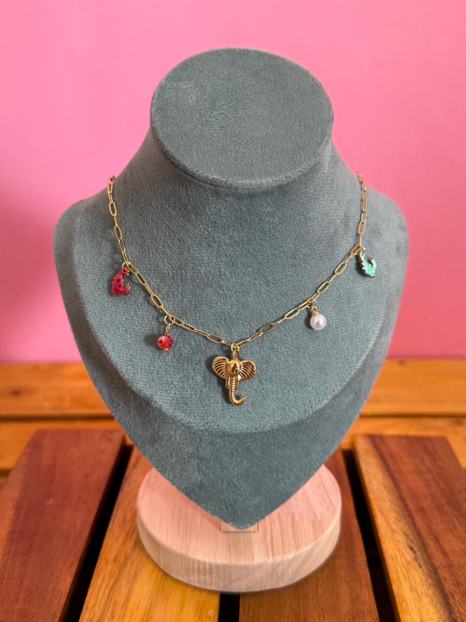 Elephant charm chain