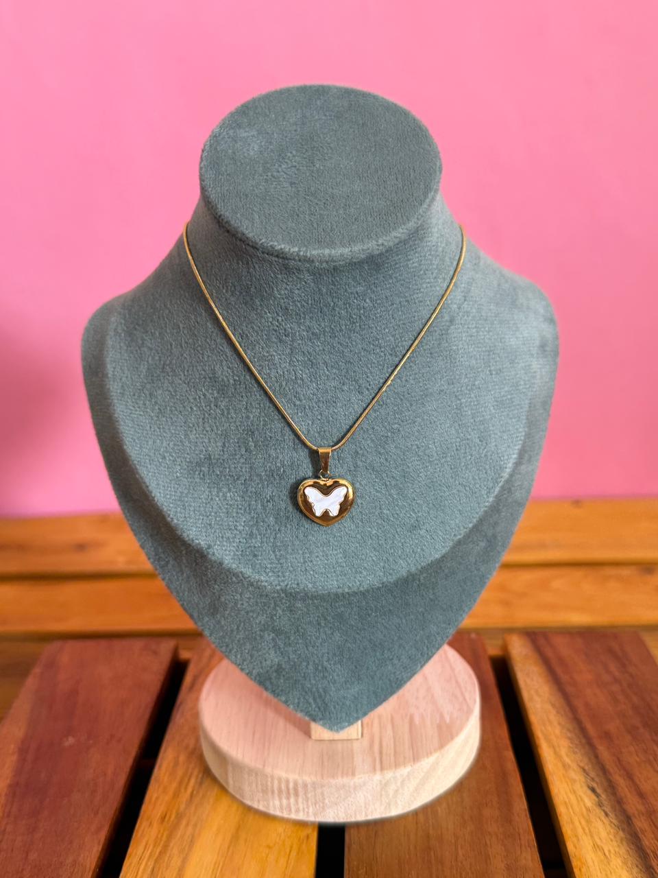 Heart butterfly chain