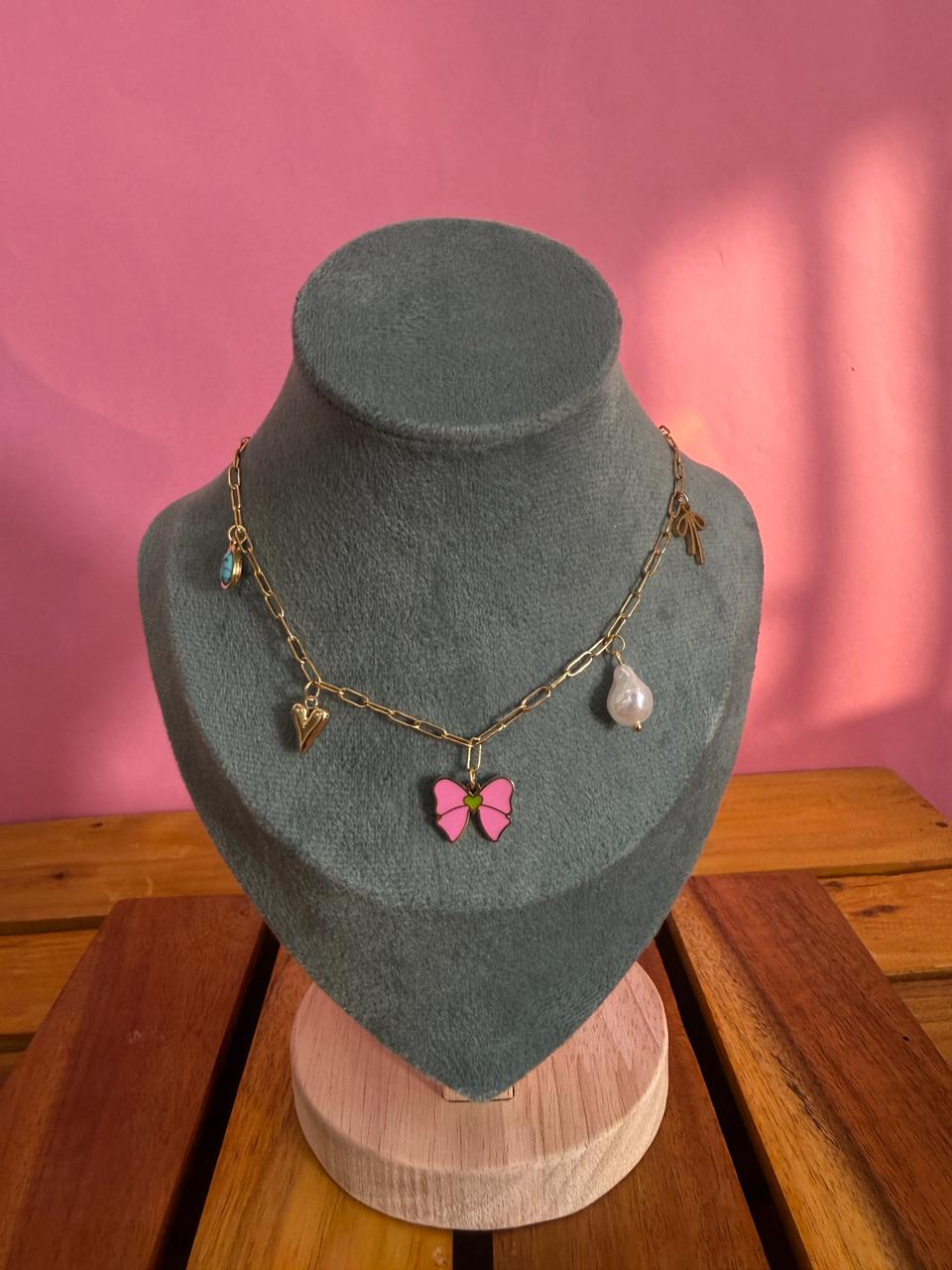 Butterfly charms link chain