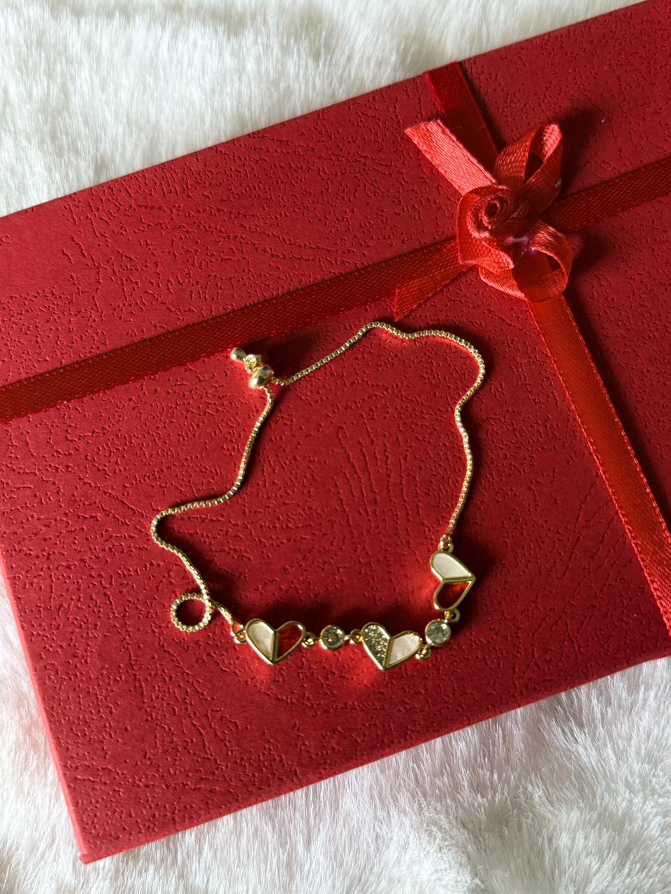 Heart adjustable bracelet