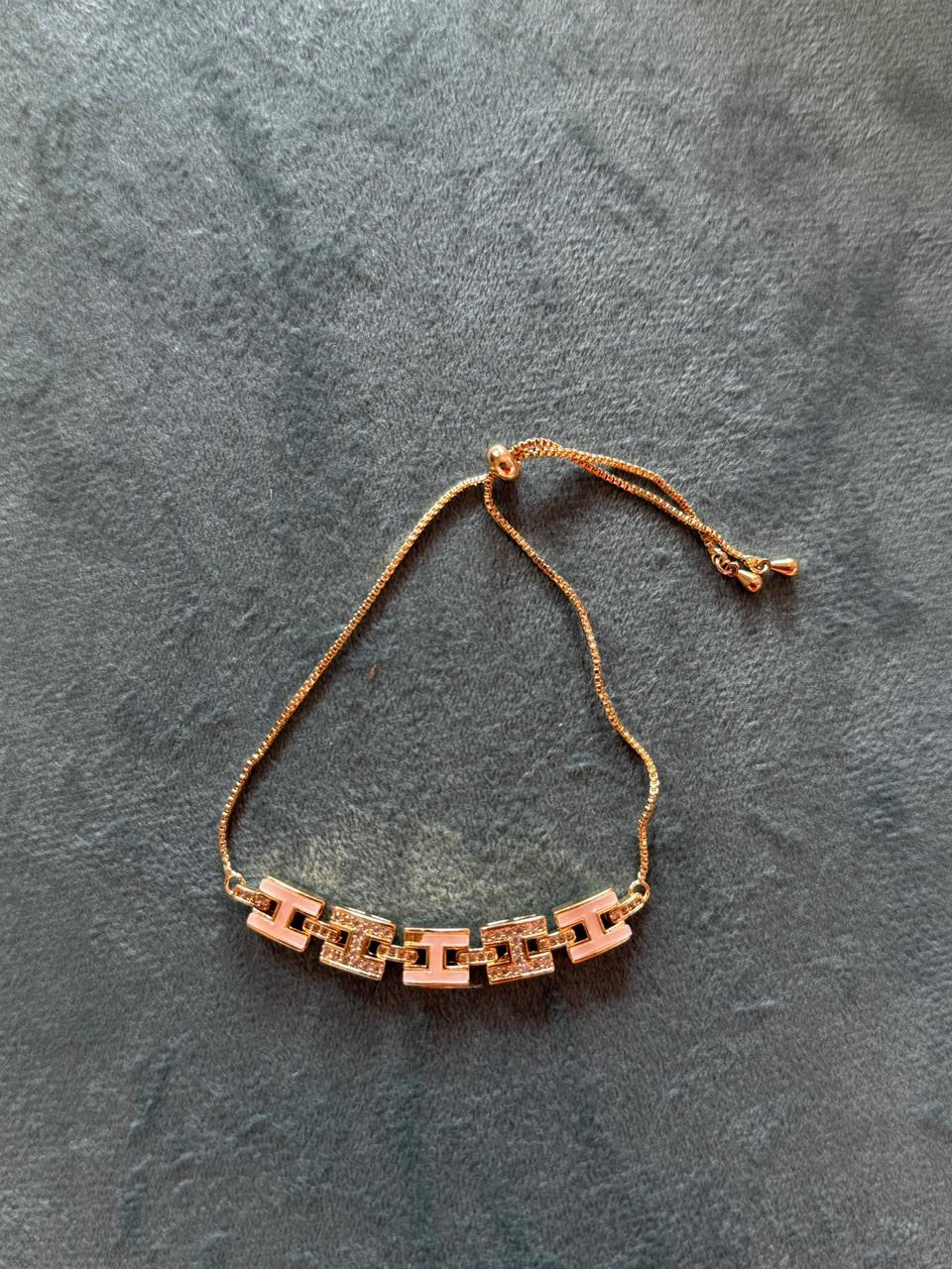 H stone adjustable bracelet