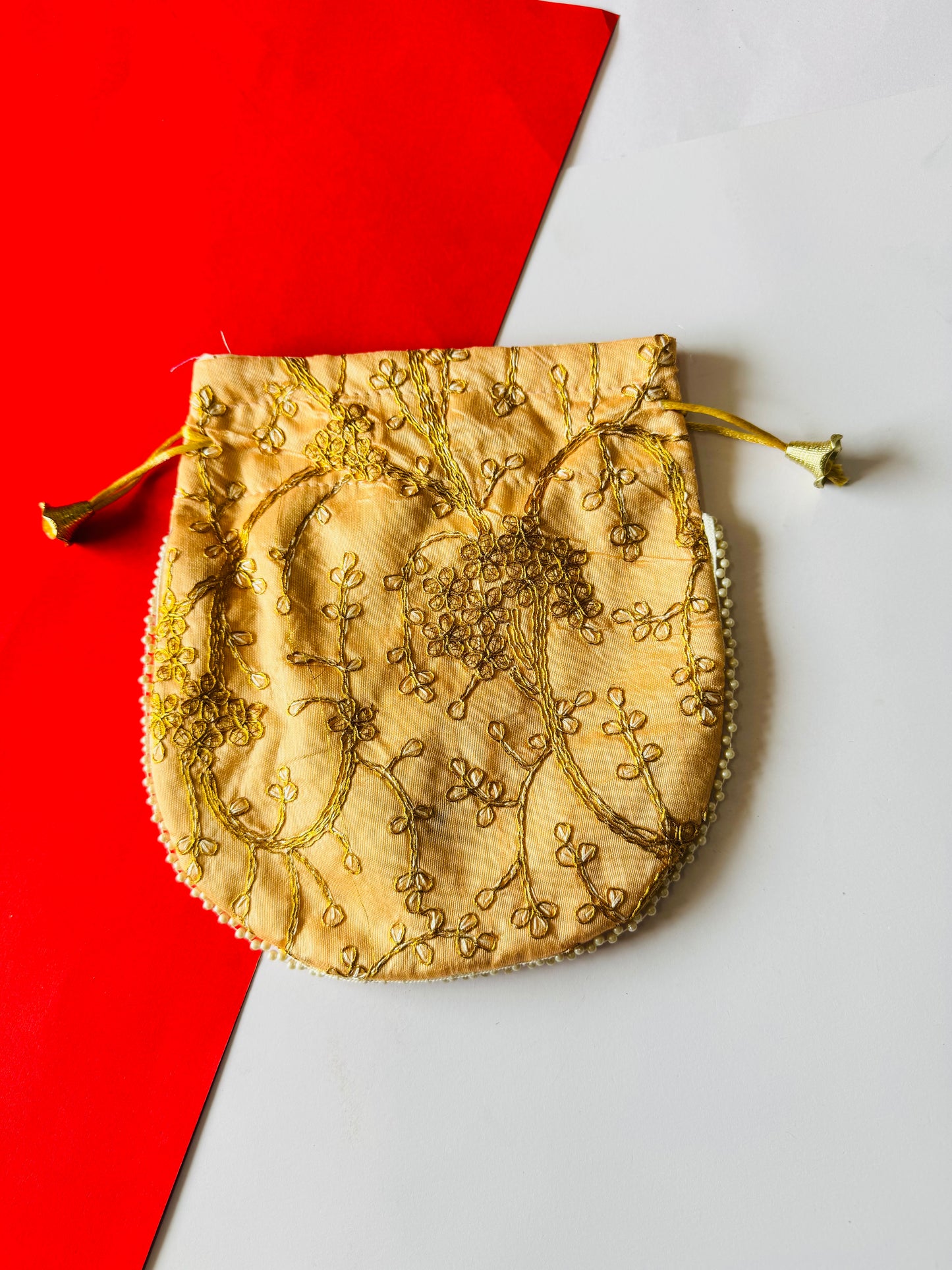 Embroidery potli
