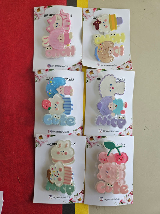 Cartoon marble clips