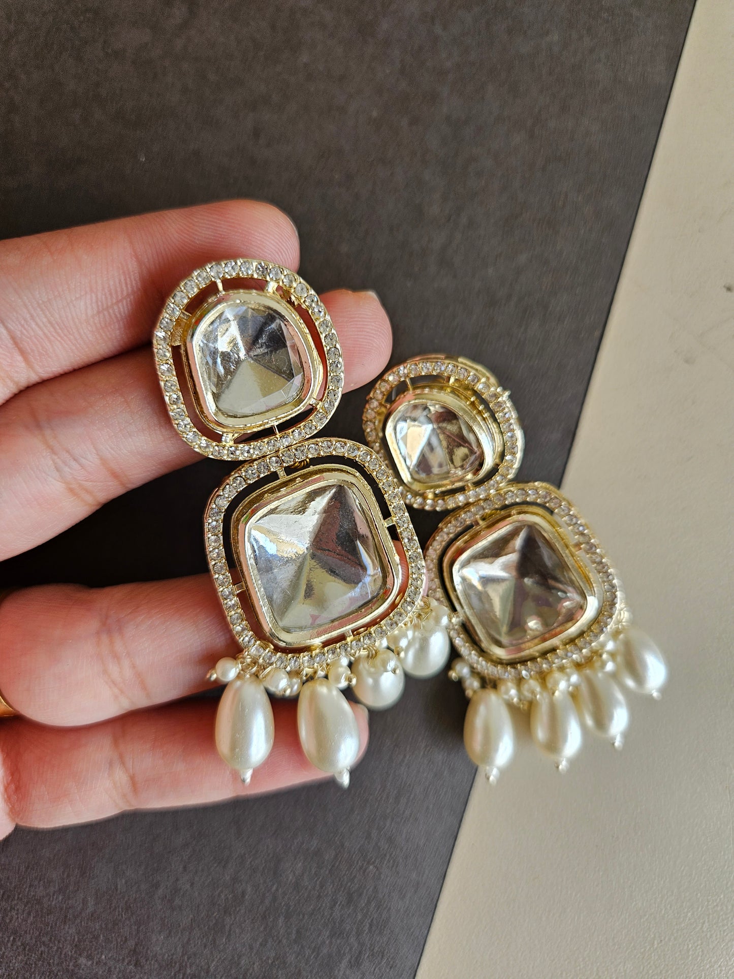 Exclusive kundan earrings