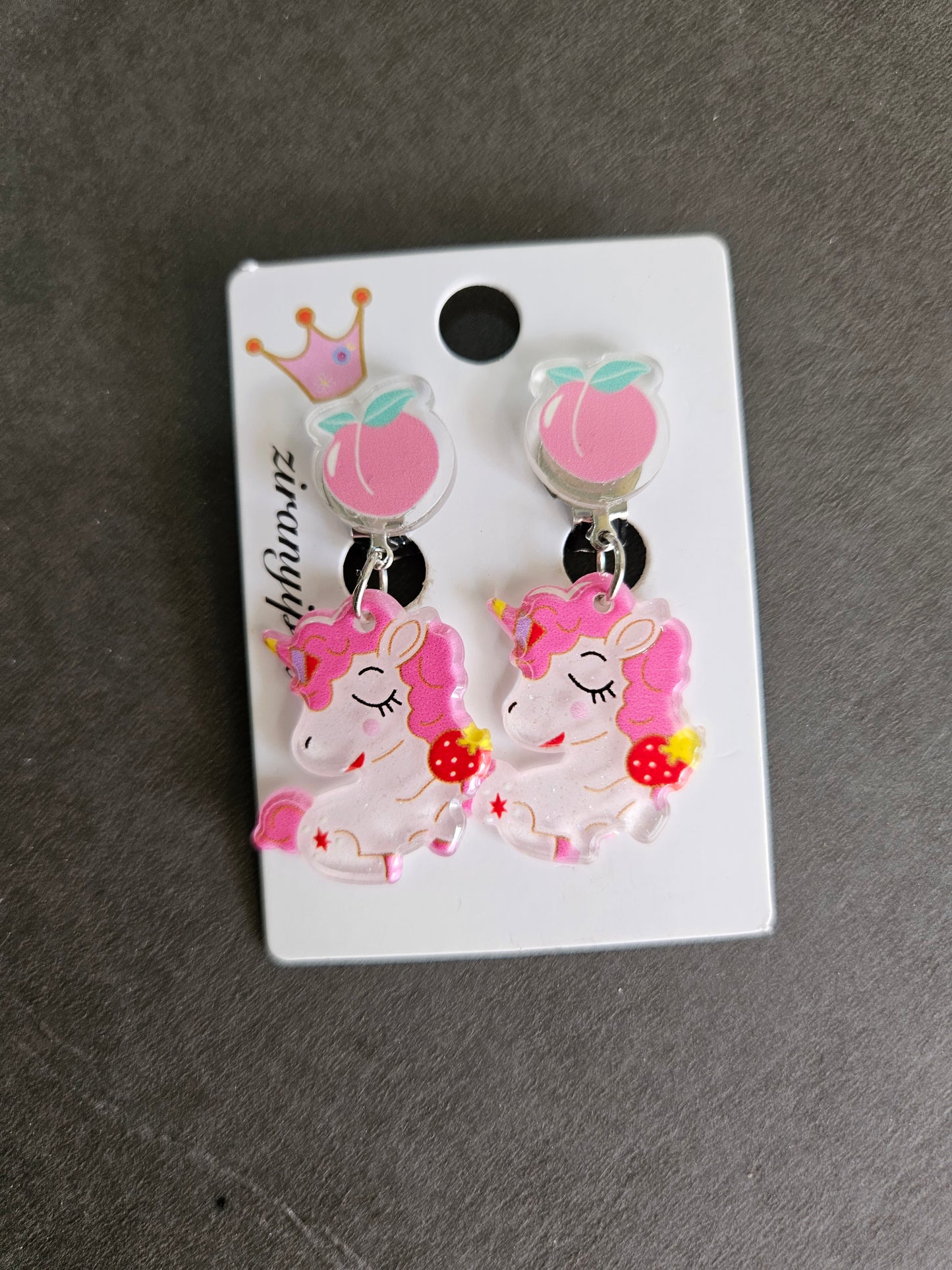 Unicorn press on earrings