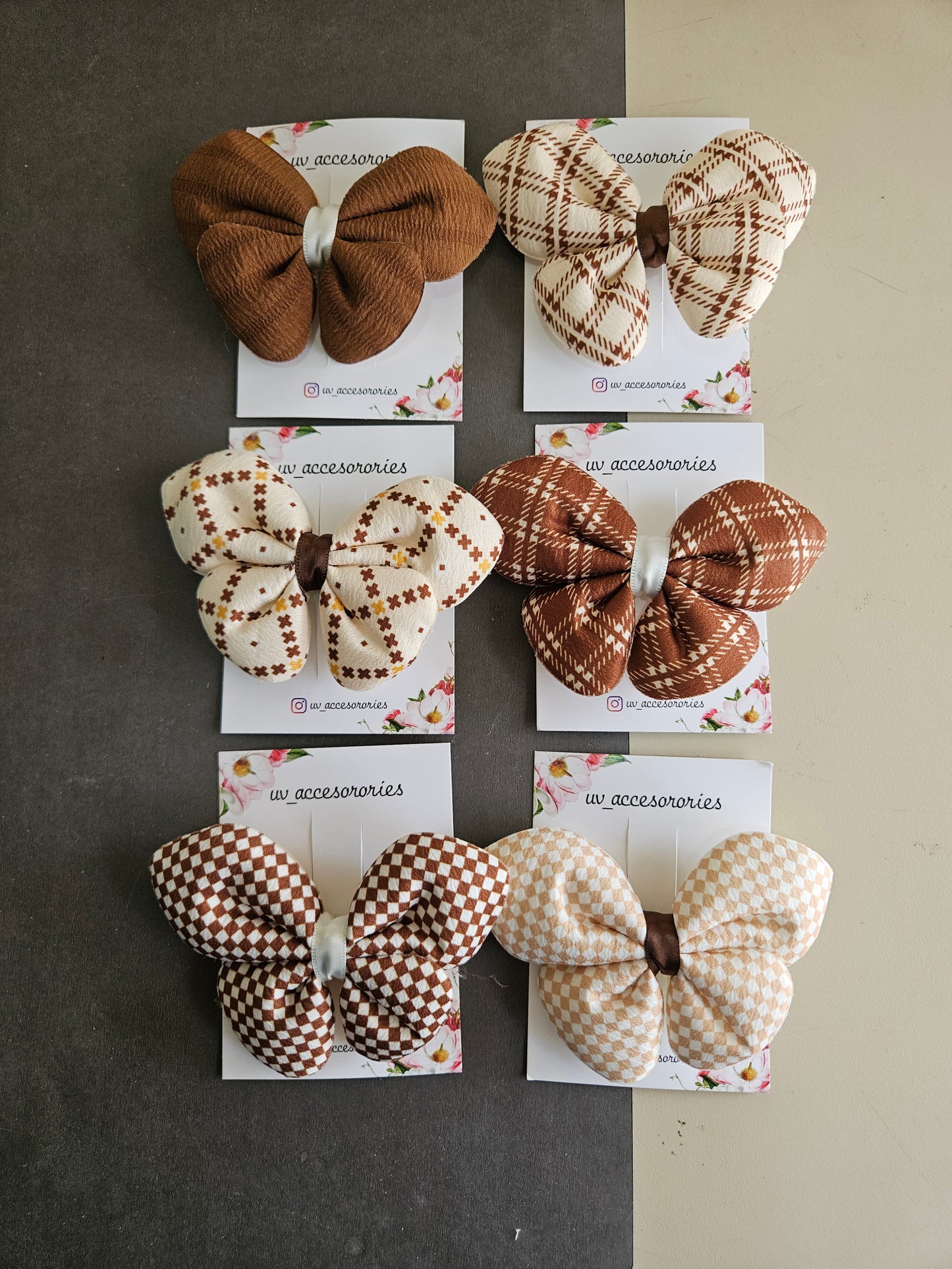 Butterfly bow clips