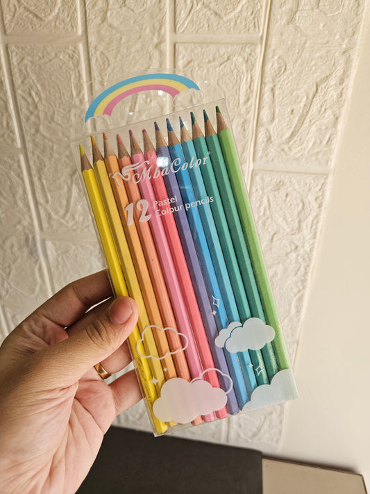 Pastel colour pencil sets