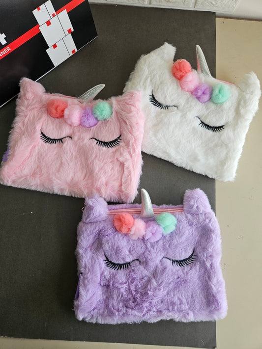 Unicorn fur utility pouch jumbo