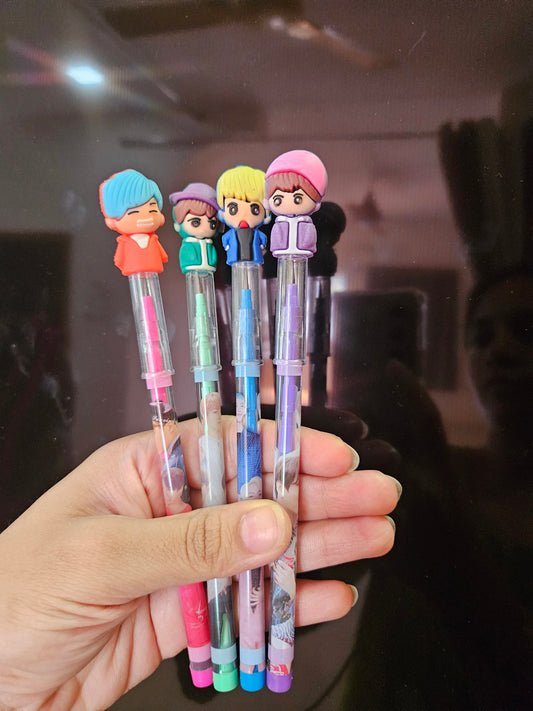 BTS character pencils