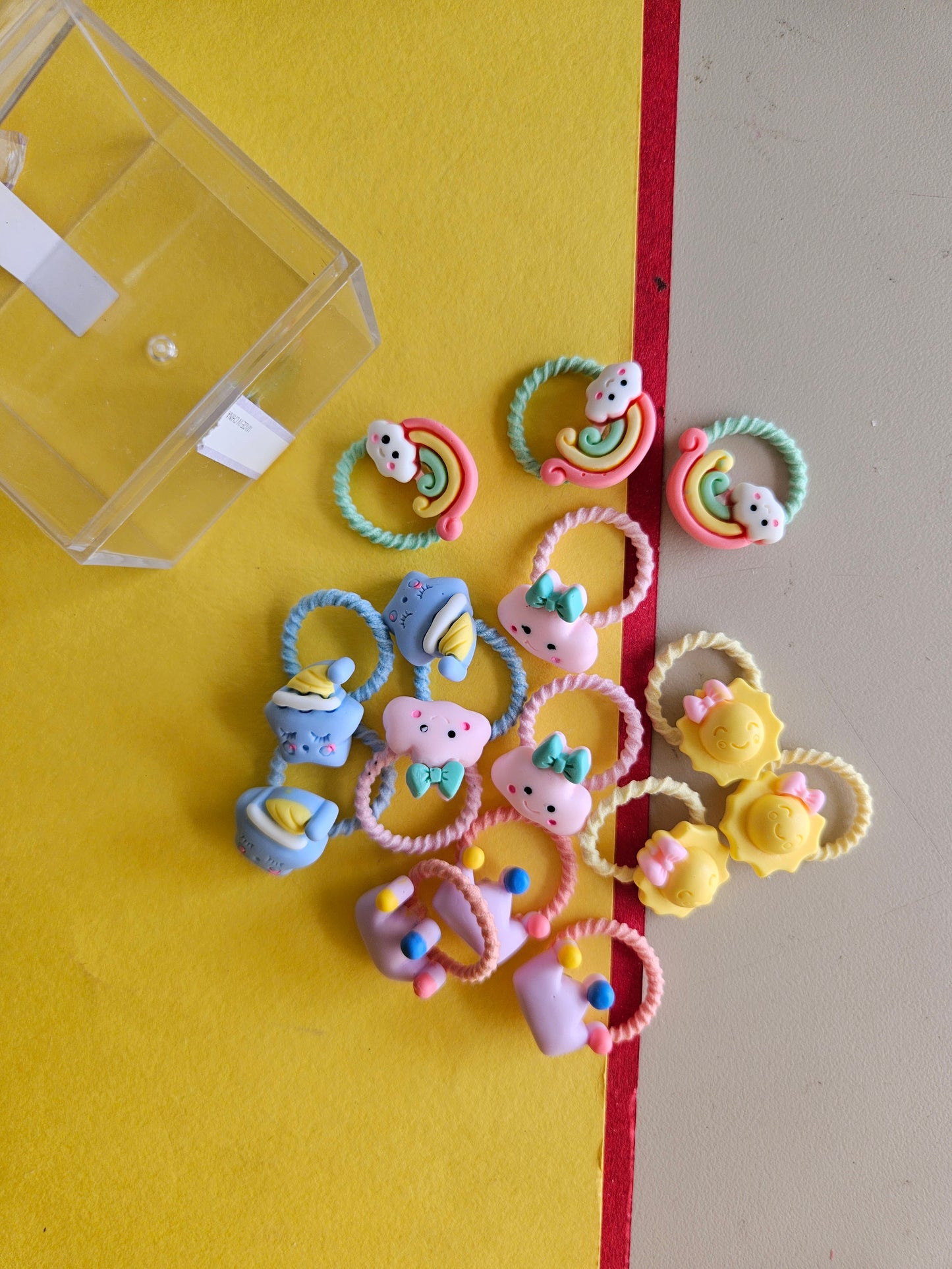 Mini kids hairties (cloud)