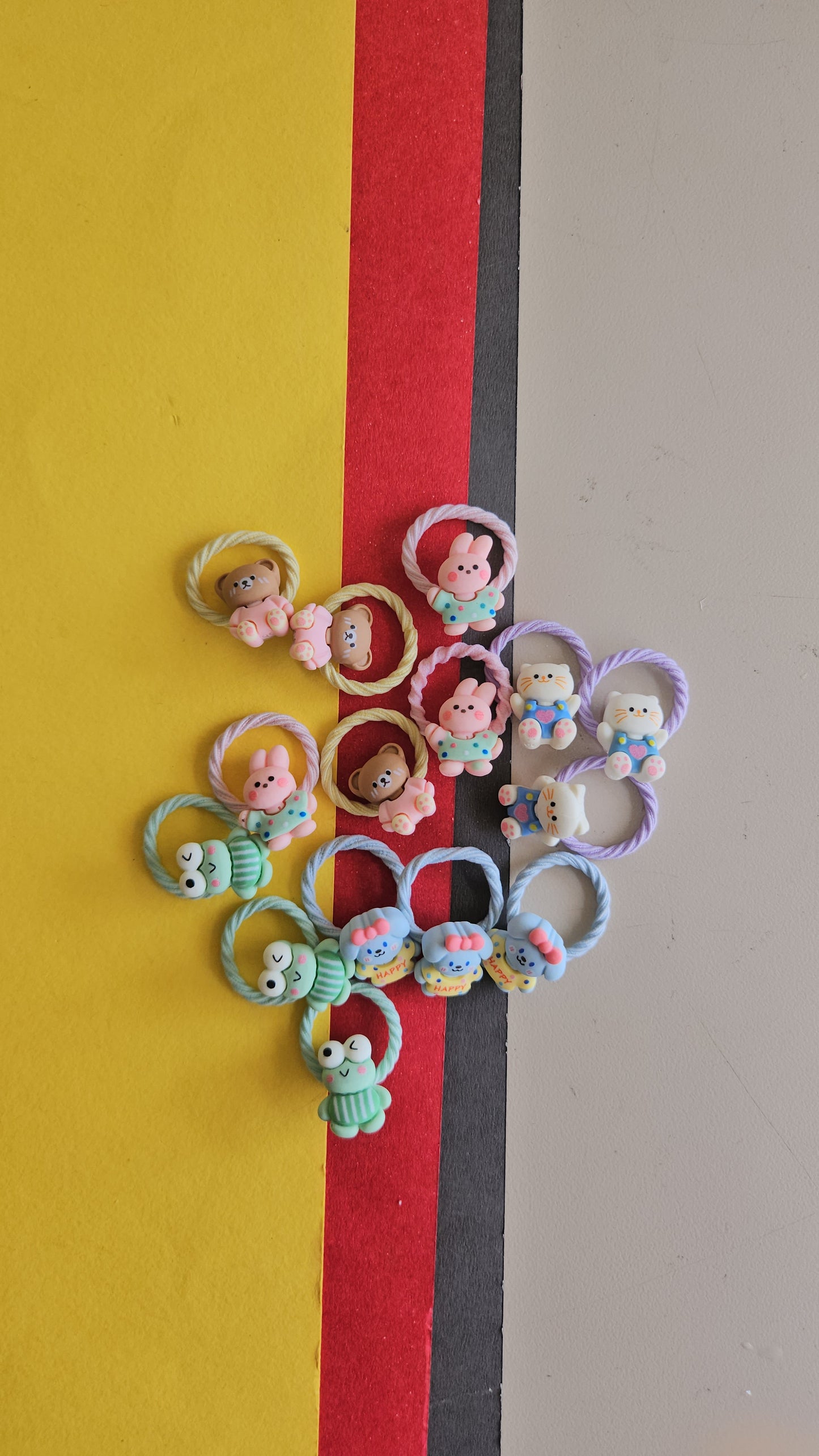 Kids mini hairties (cartoon)