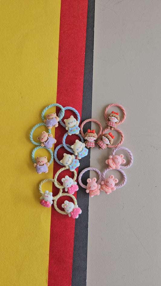 Kids mini hairties (teddy)