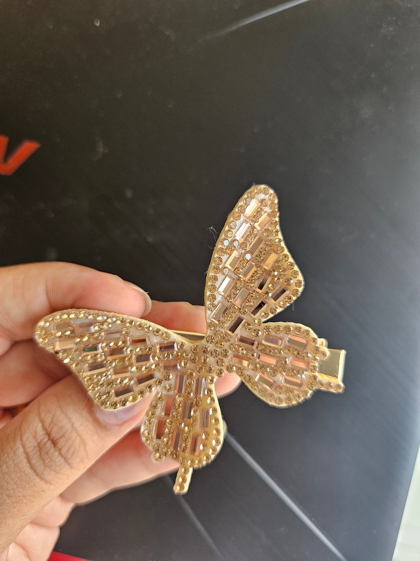 Stone butterfly jumbo clips