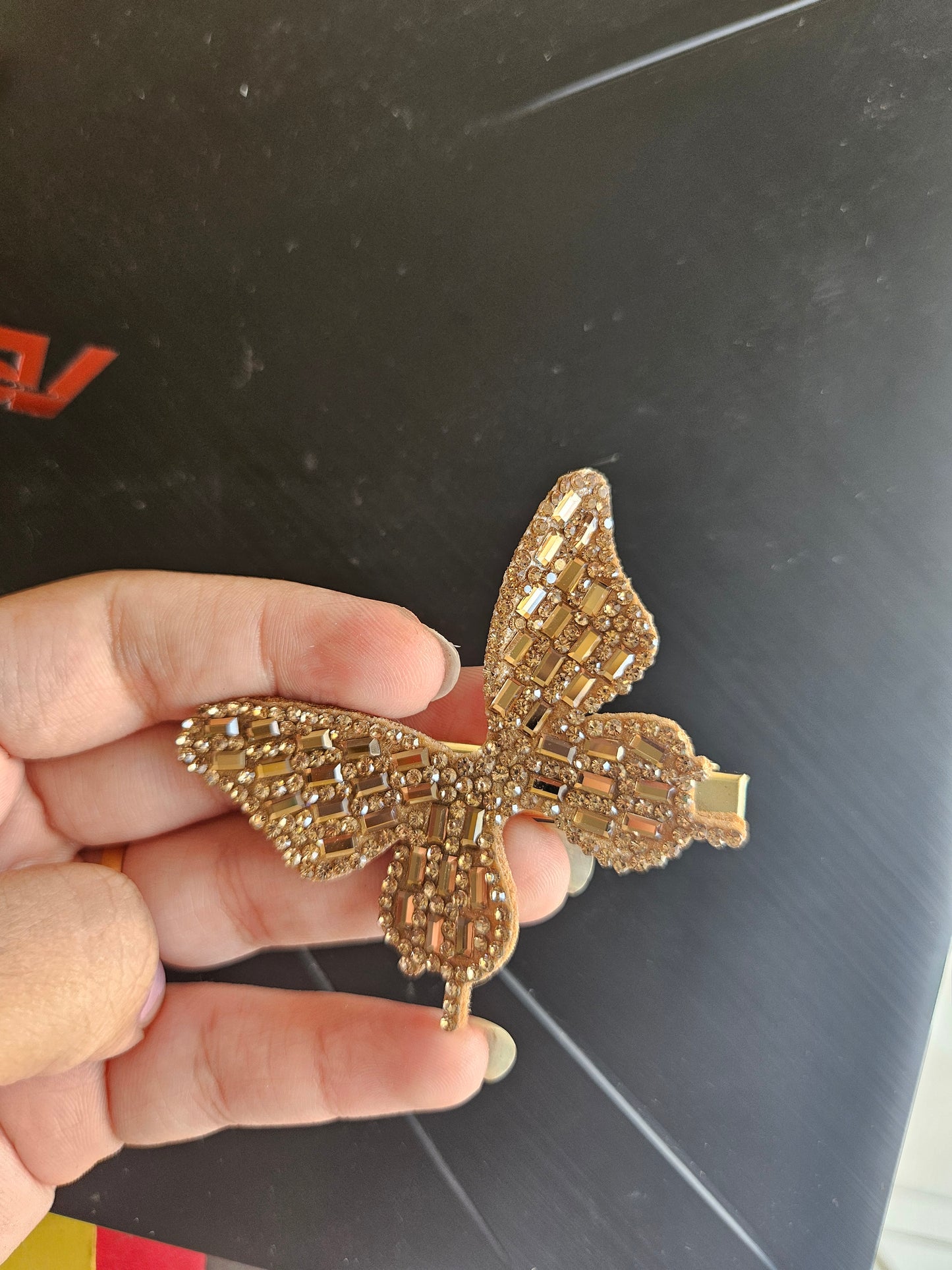 Stone butterfly jumbo clips