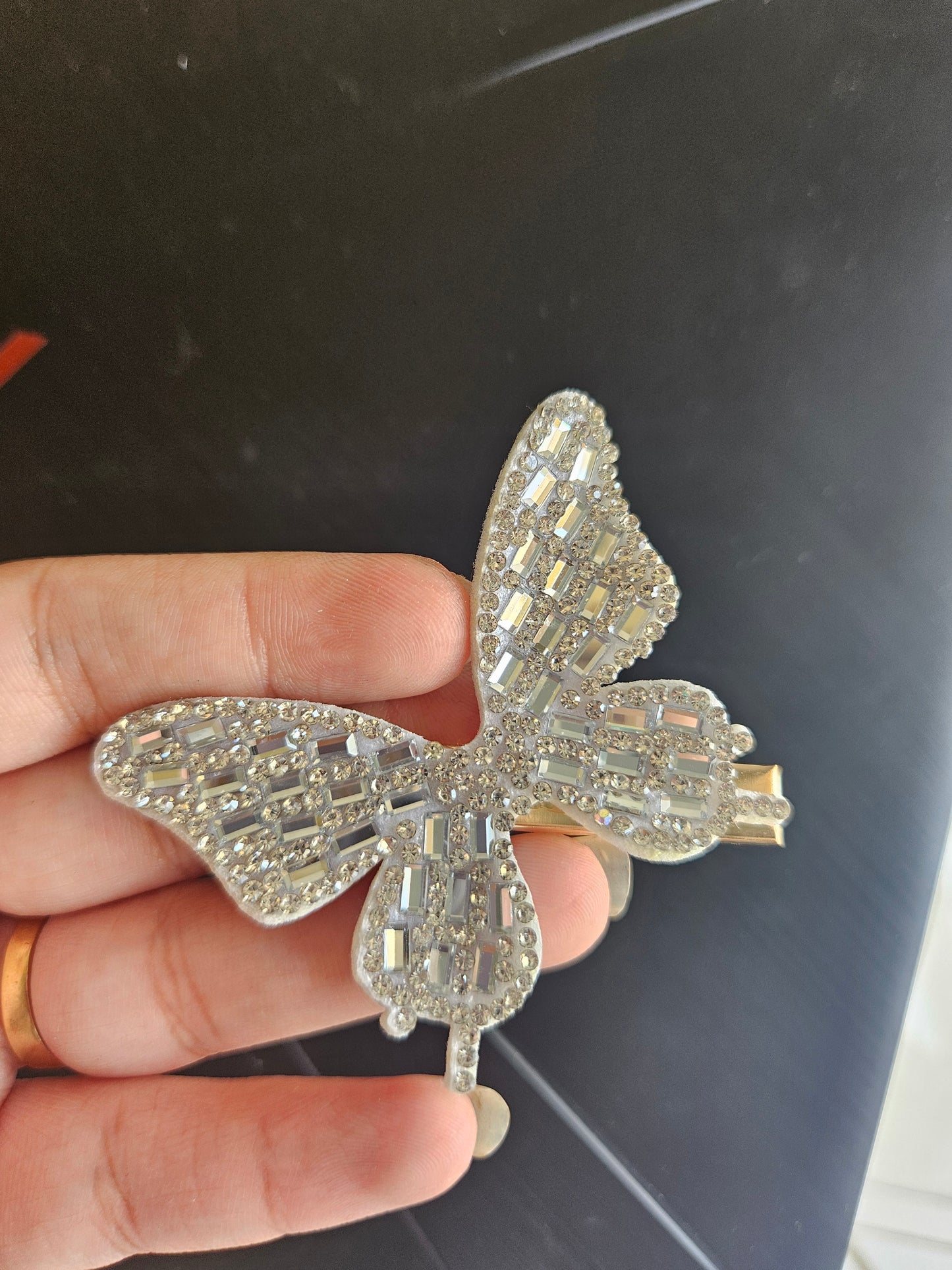 Stone butterfly jumbo clips