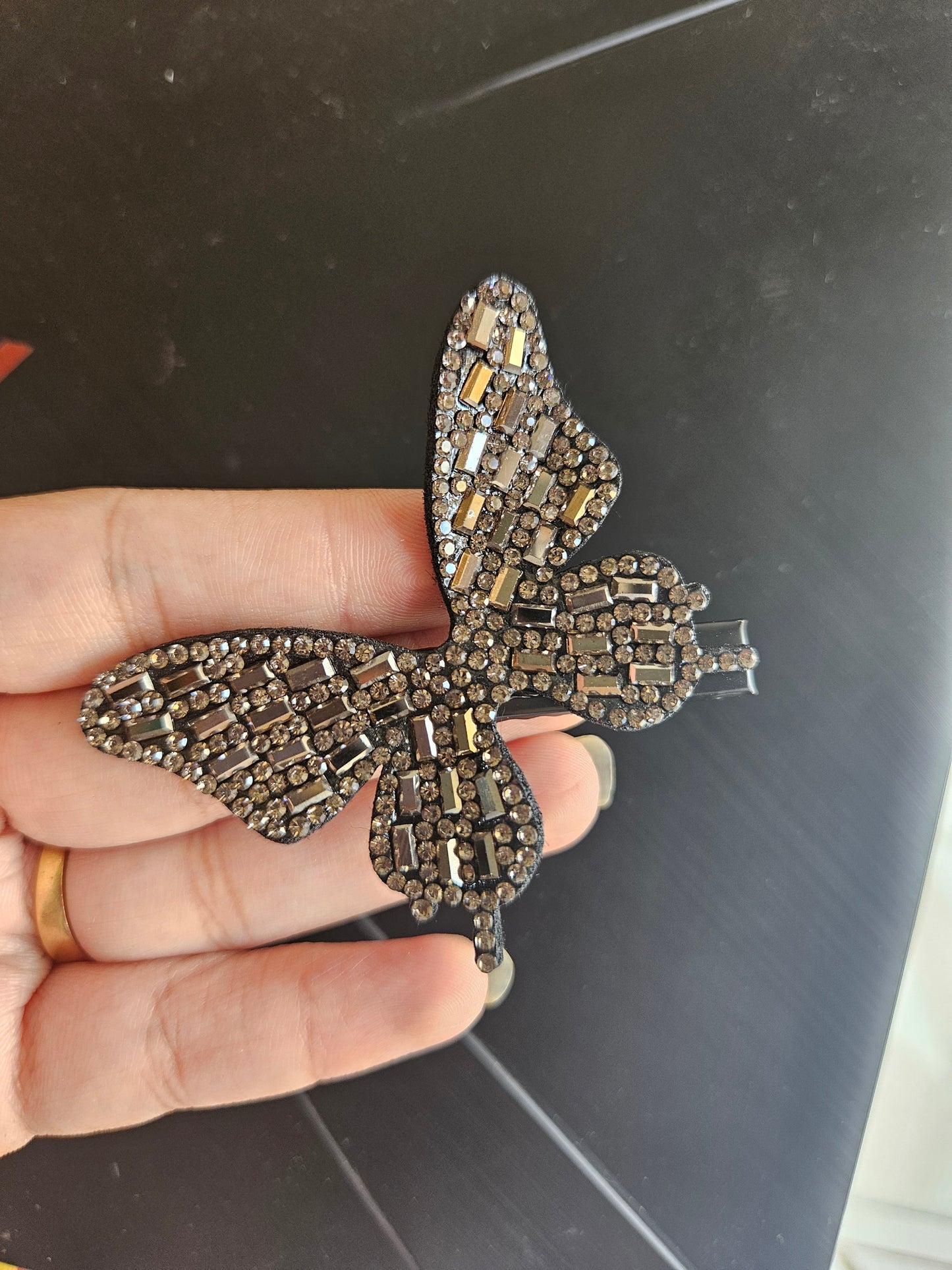 Stone butterfly jumbo clips