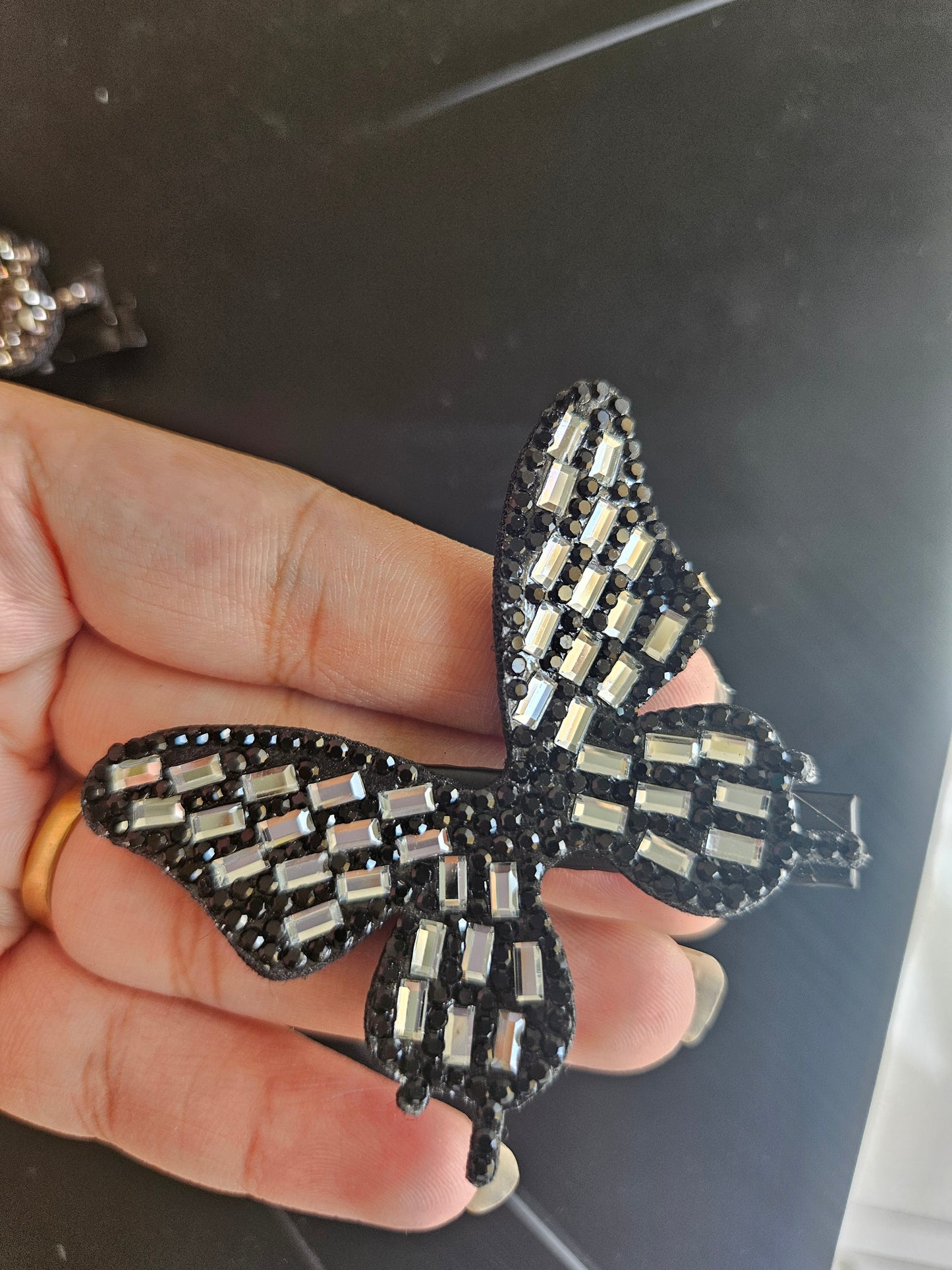 Stone butterfly jumbo clips