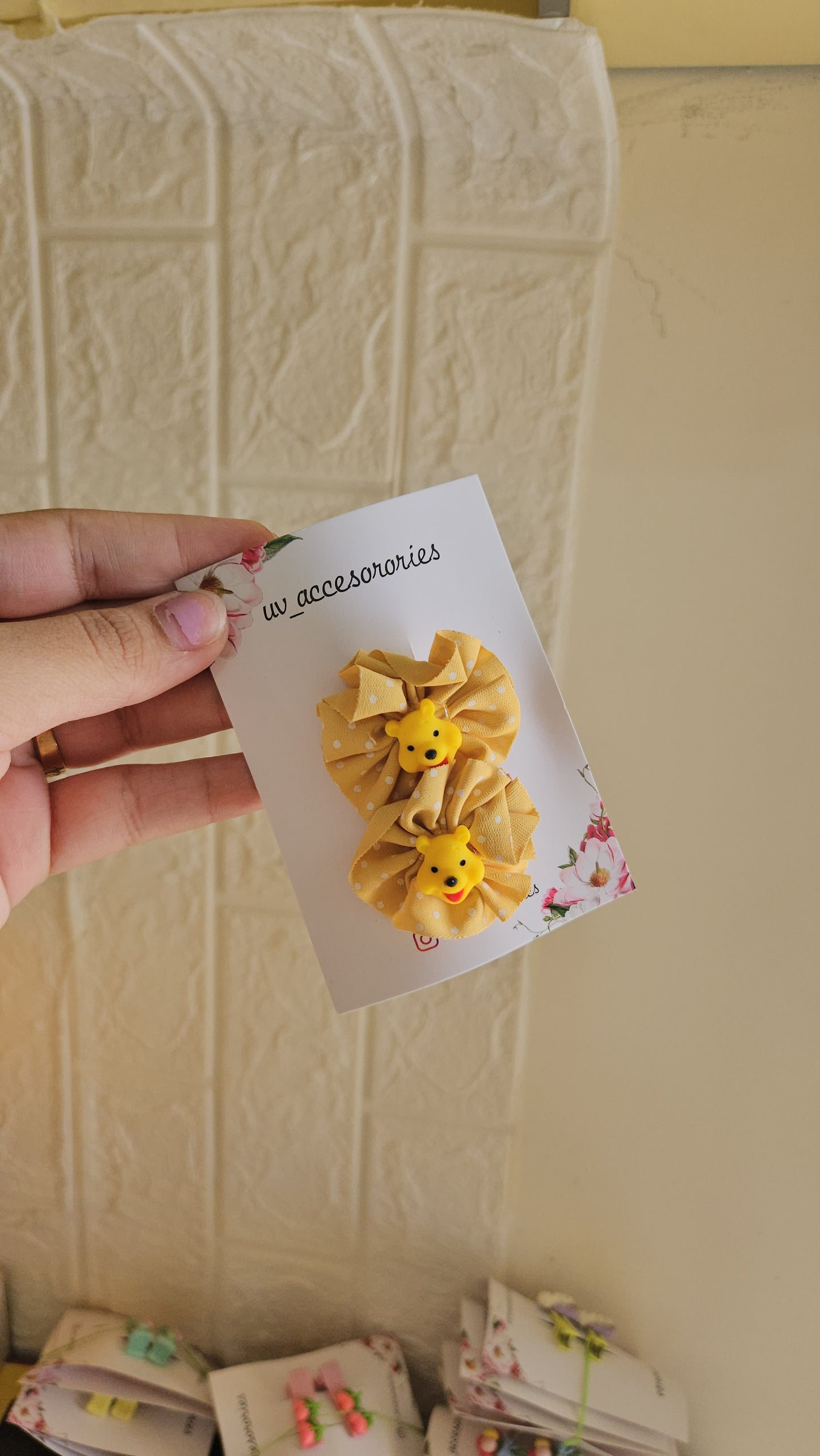 Mickey flower clips