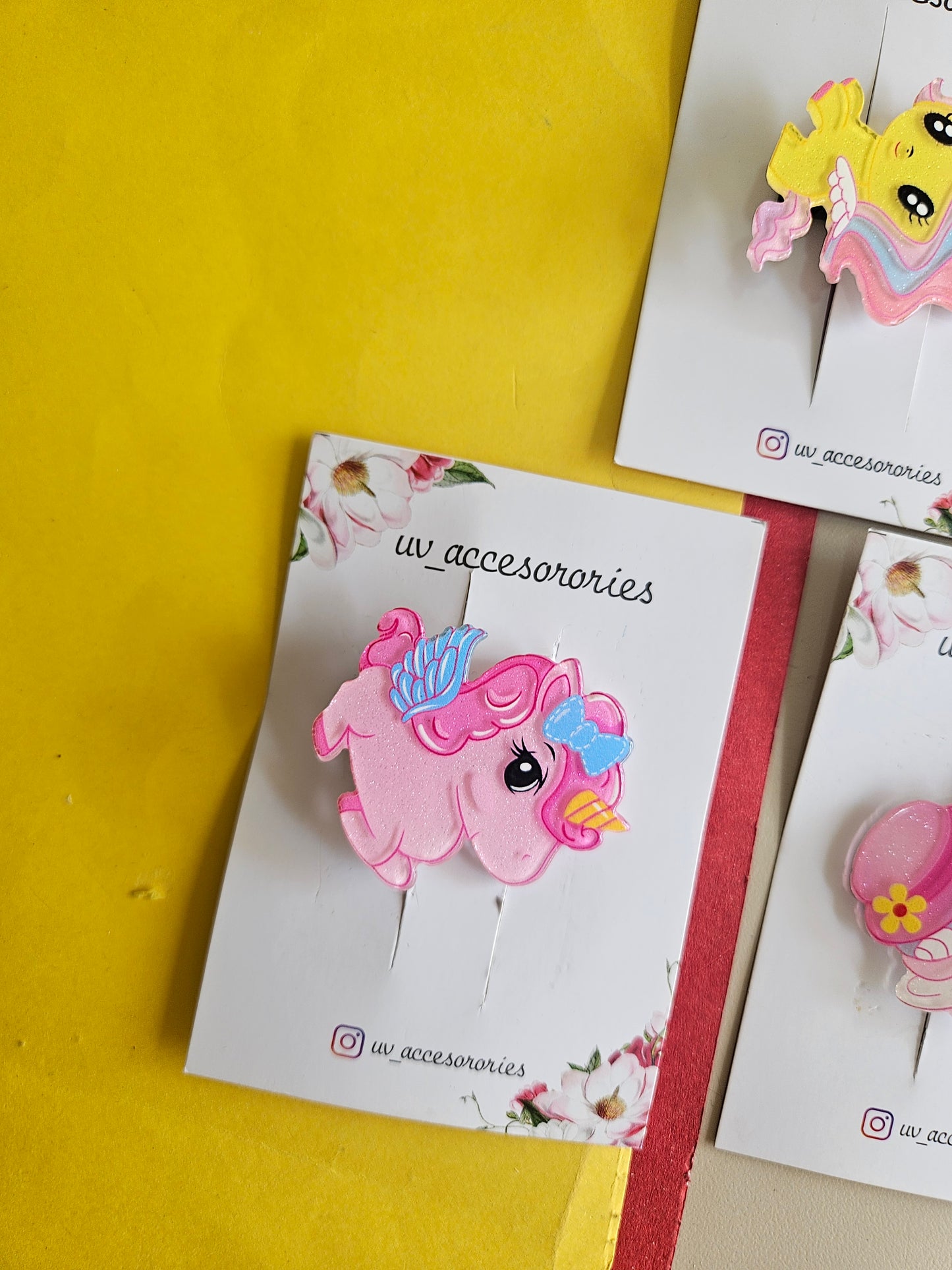 Unicorn gloss clips