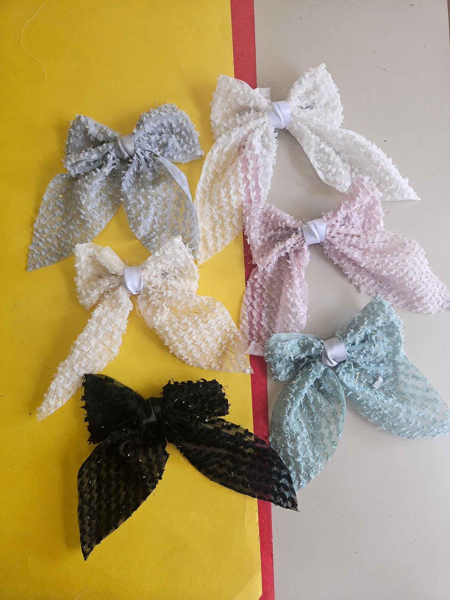 Ruffled bows