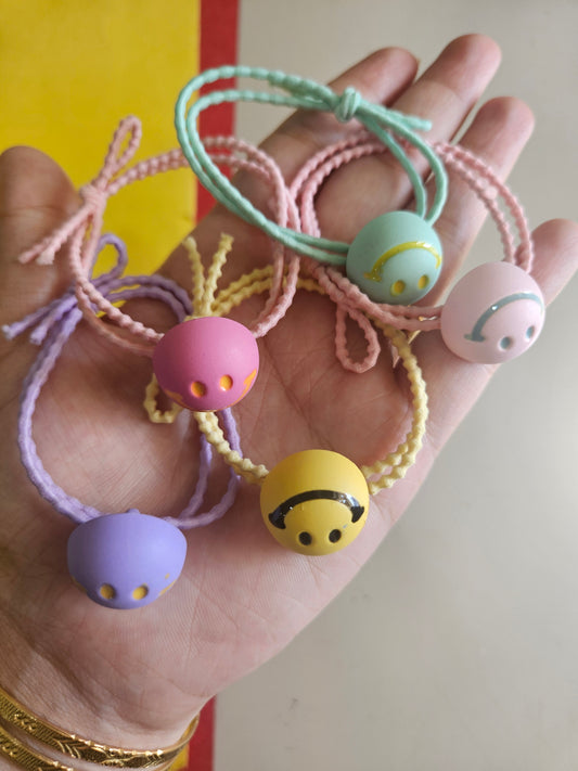 Emoji cartoon hairties