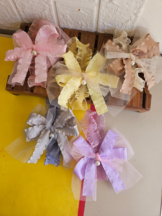 Partywear netted bow headbands